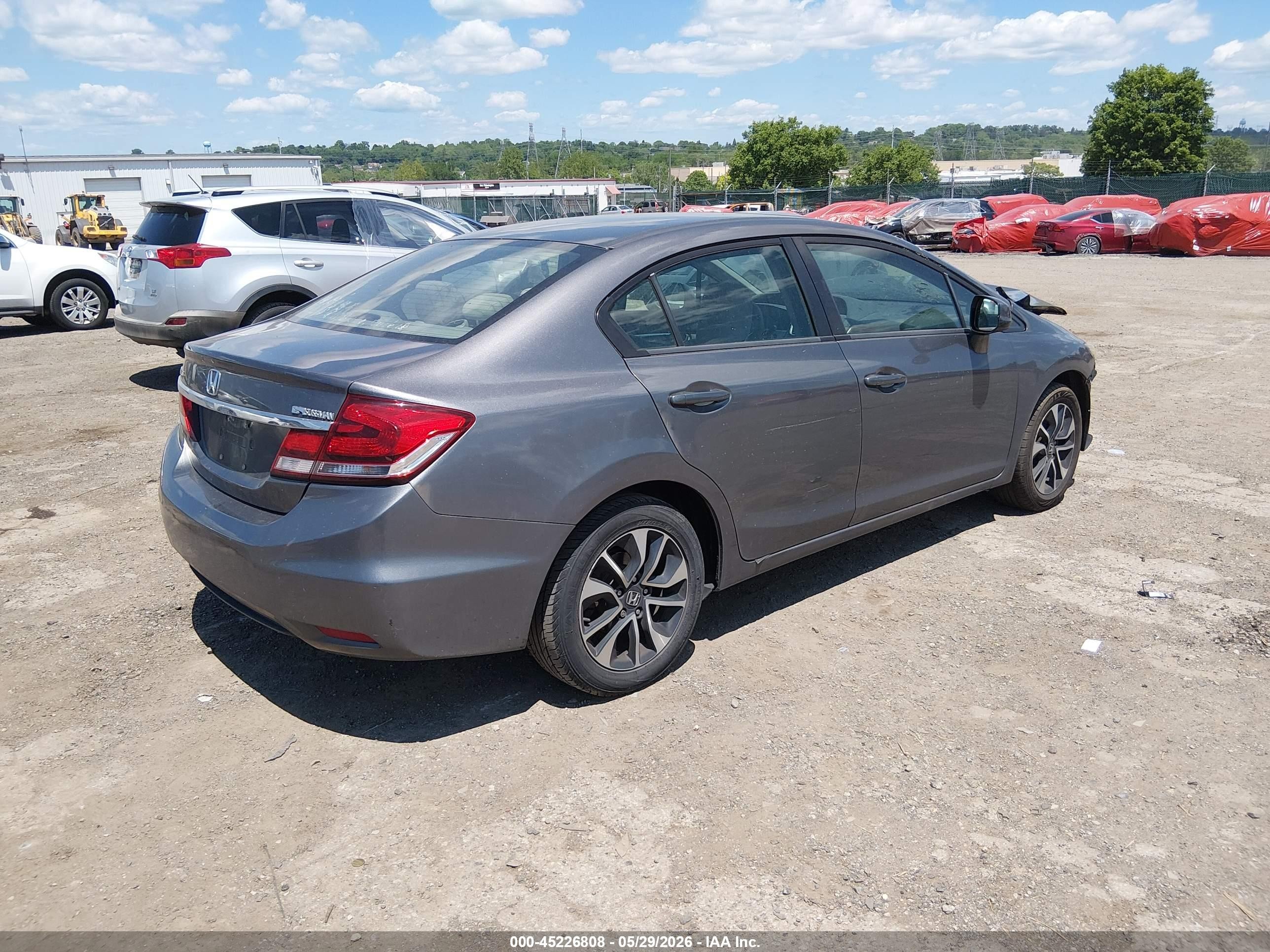 2013 Honda Civic Ex Синий vin: 2HGFB2F89DH513490