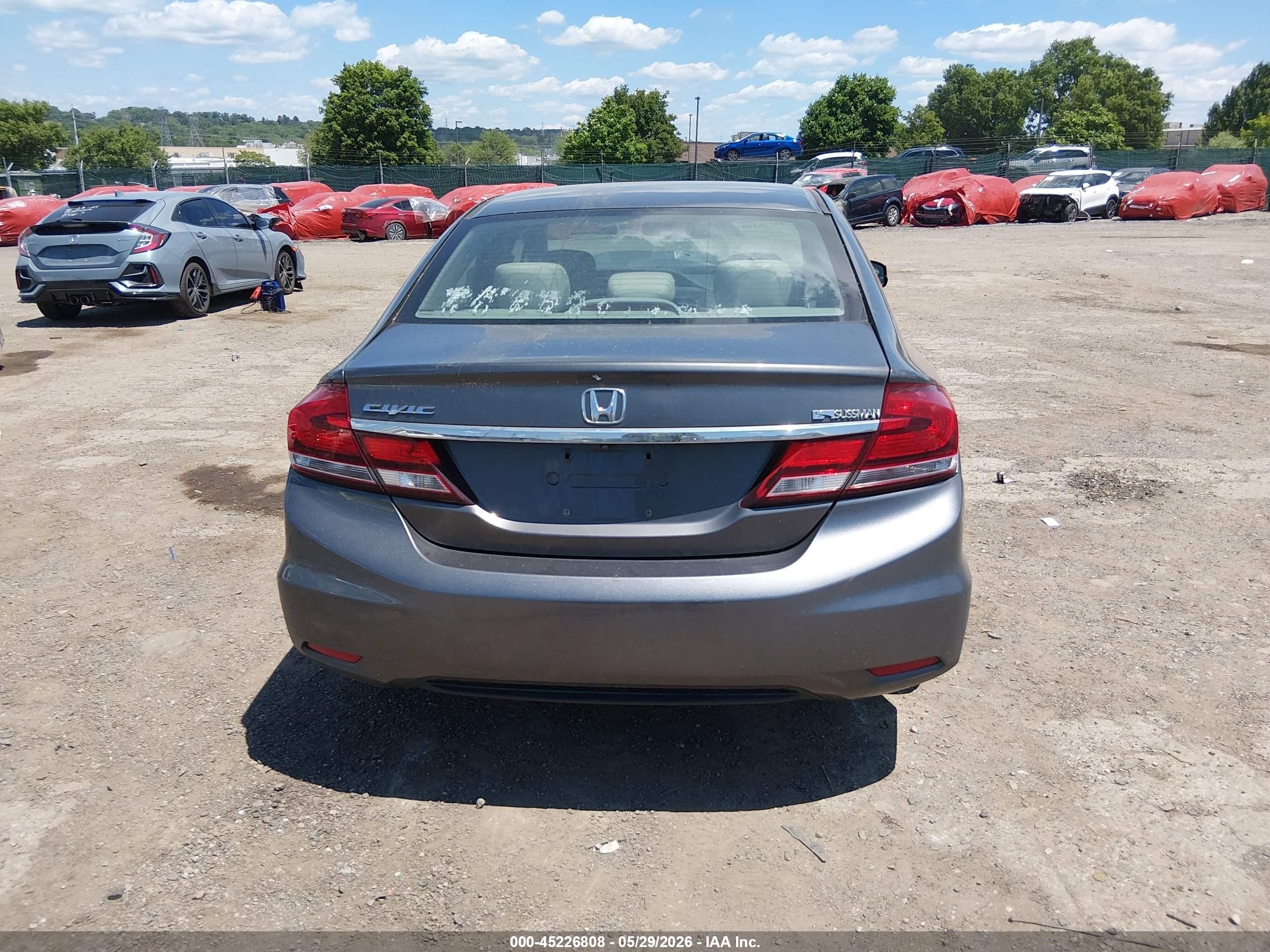 2013 Honda Civic Ex Синий vin: 2HGFB2F89DH513490