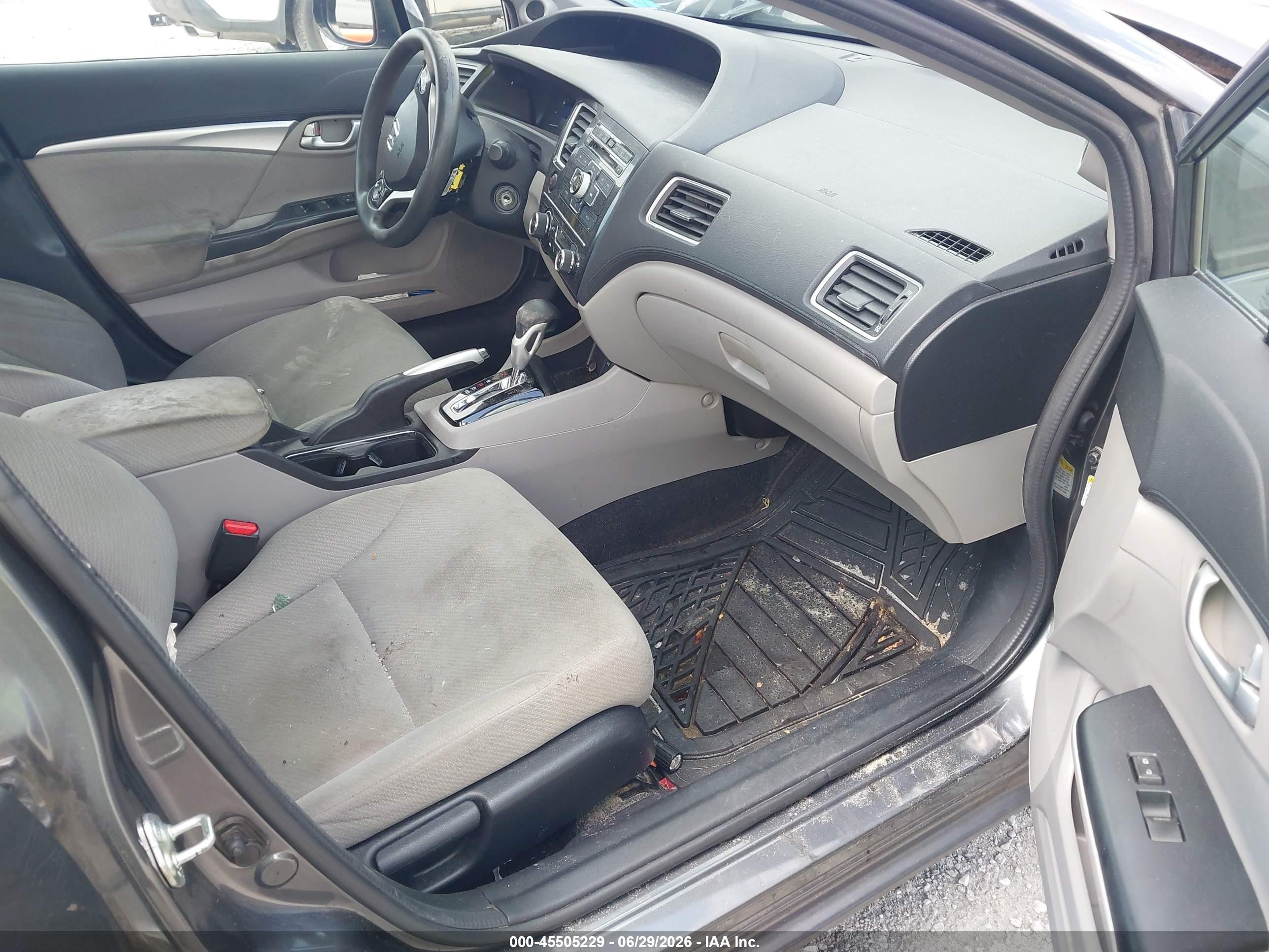 2013 Honda Civic Ex Gray vin: 2HGFB2F89DH522335