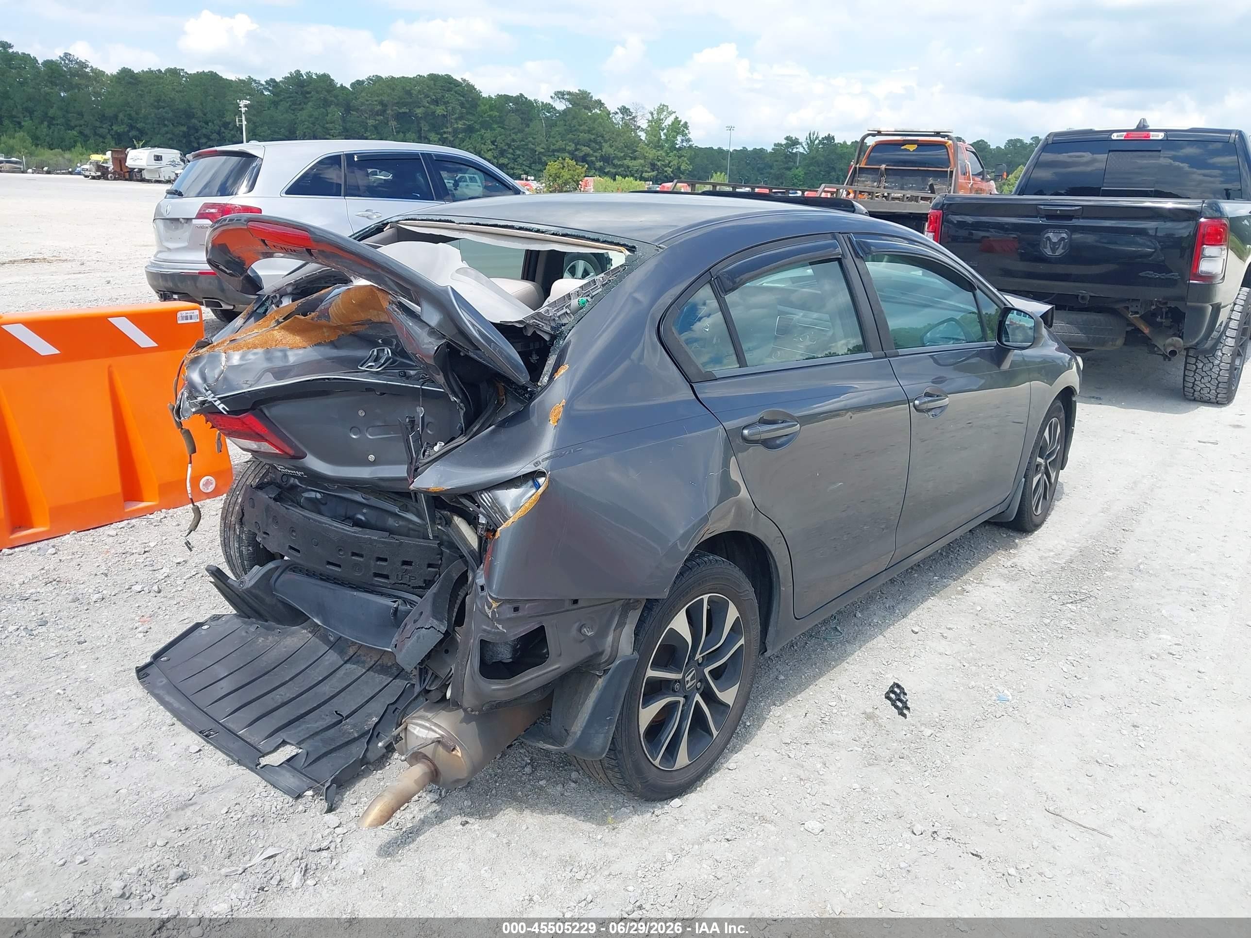 2013 Honda Civic Ex Gray vin: 2HGFB2F89DH522335