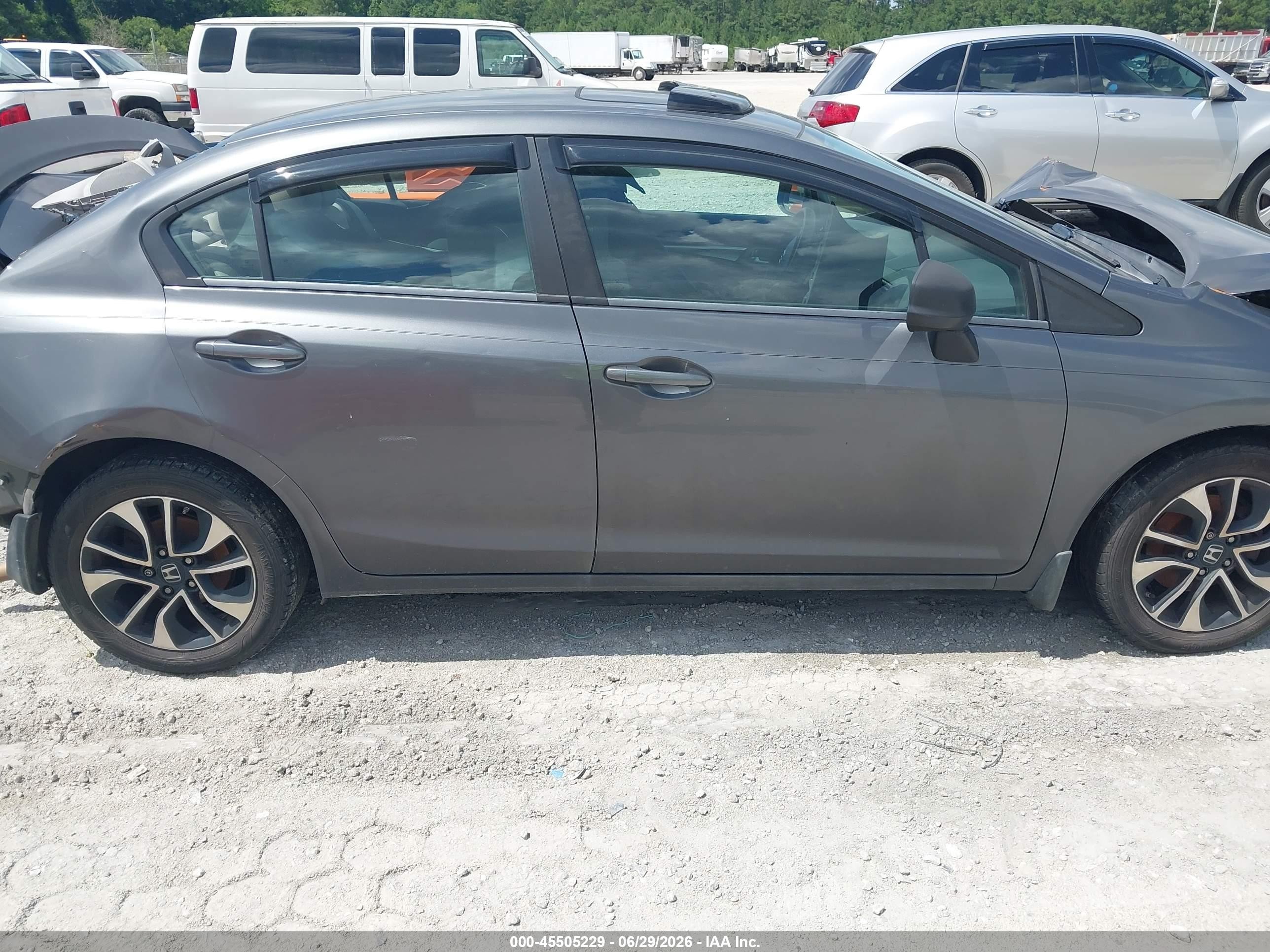 2013 Honda Civic Ex Gray vin: 2HGFB2F89DH522335