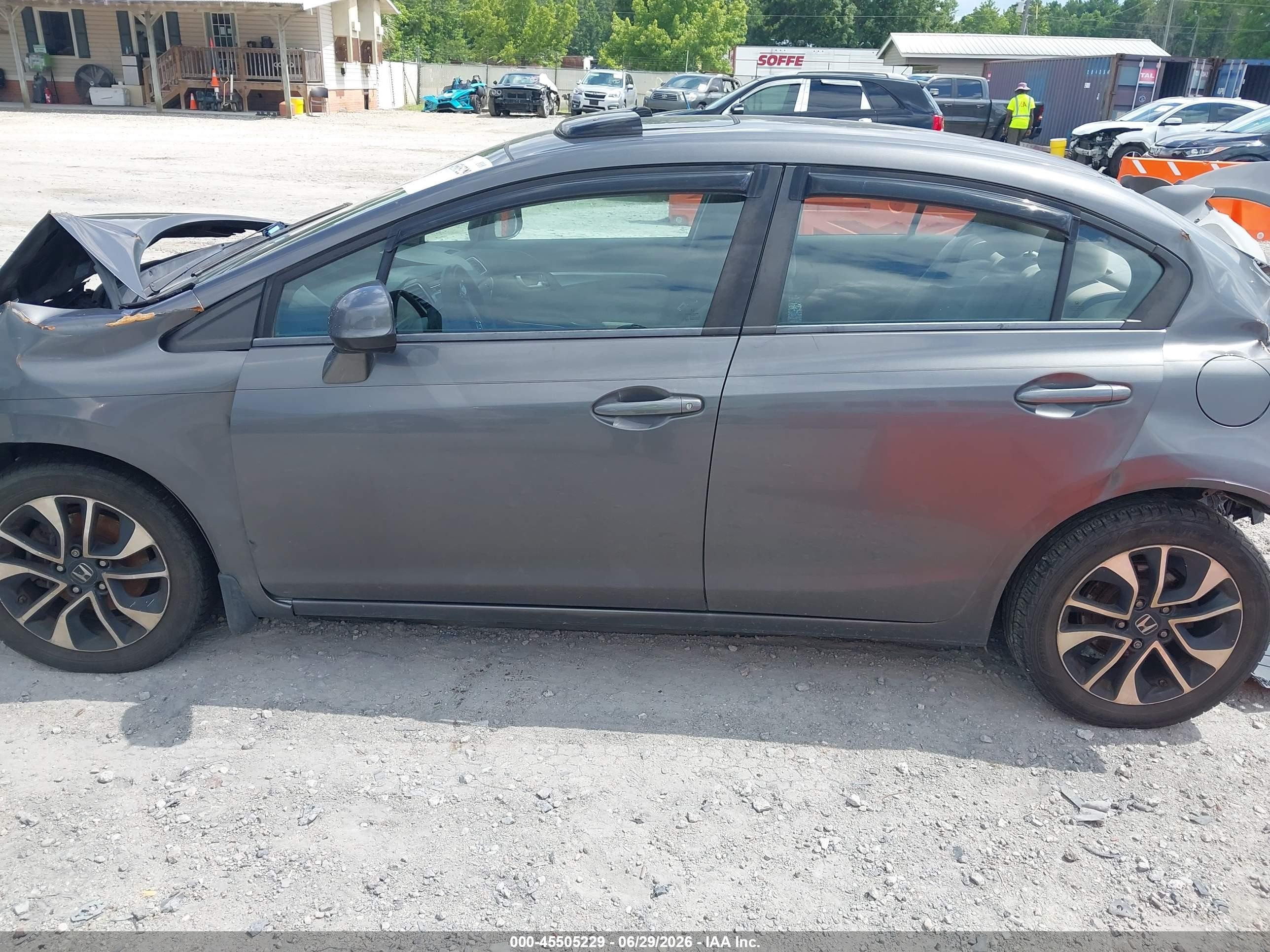 2013 Honda Civic Ex Gray vin: 2HGFB2F89DH522335
