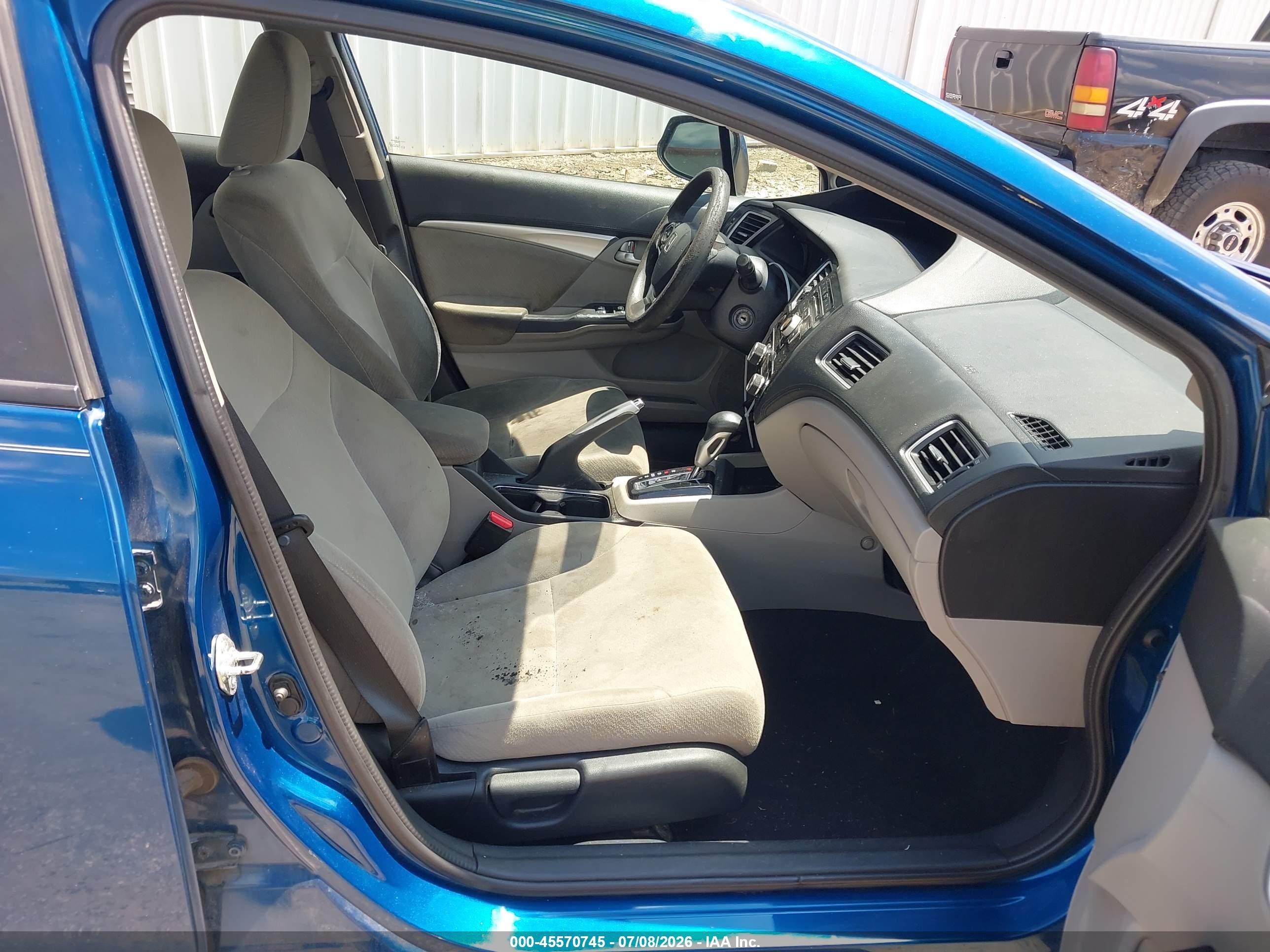2013 Honda Civic Ex Синий vin: 2HGFB2F89DH531407