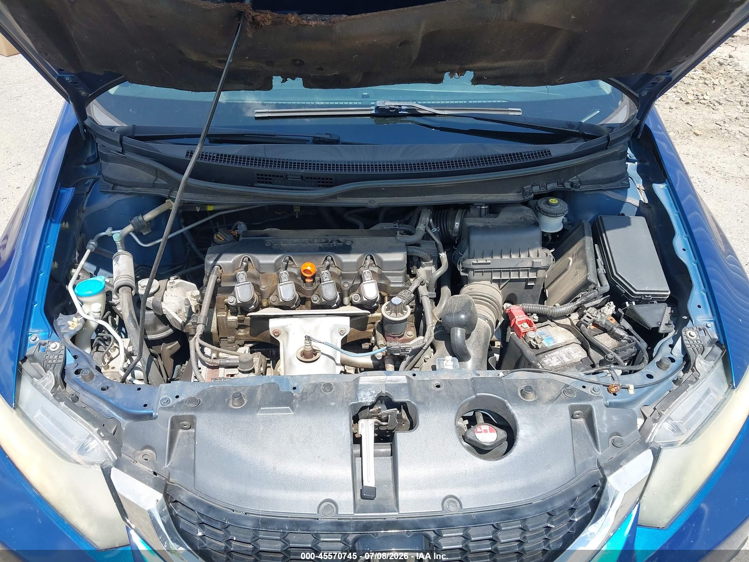 2013 Honda Civic Ex Синий vin: 2HGFB2F89DH531407