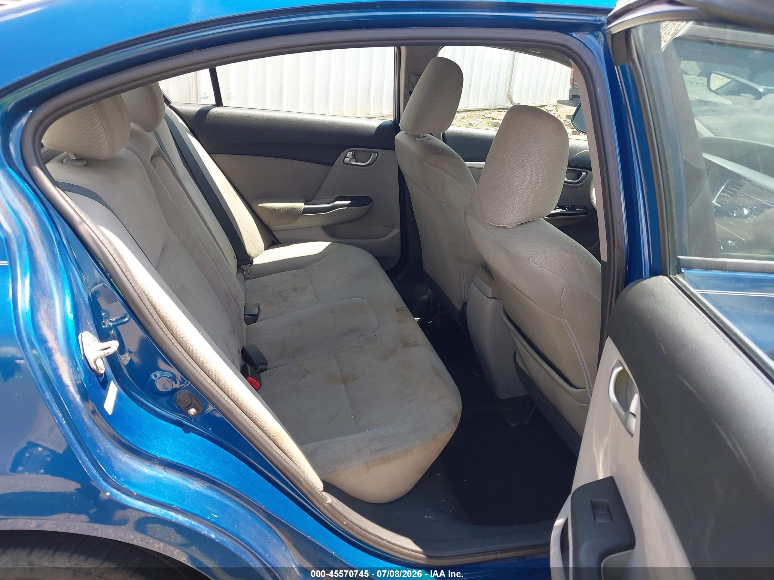2013 Honda Civic Ex Синий vin: 2HGFB2F89DH531407
