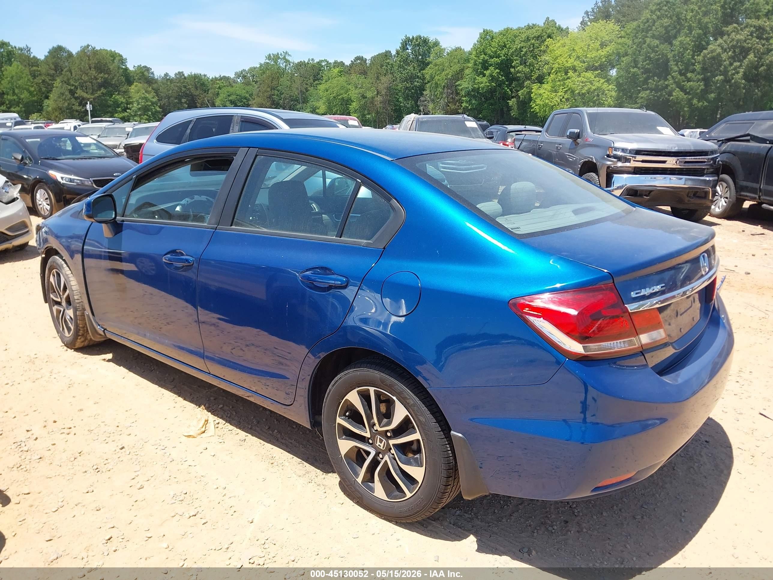 2013 Honda Civic Ex Blue vin: 2HGFB2F89DH544867