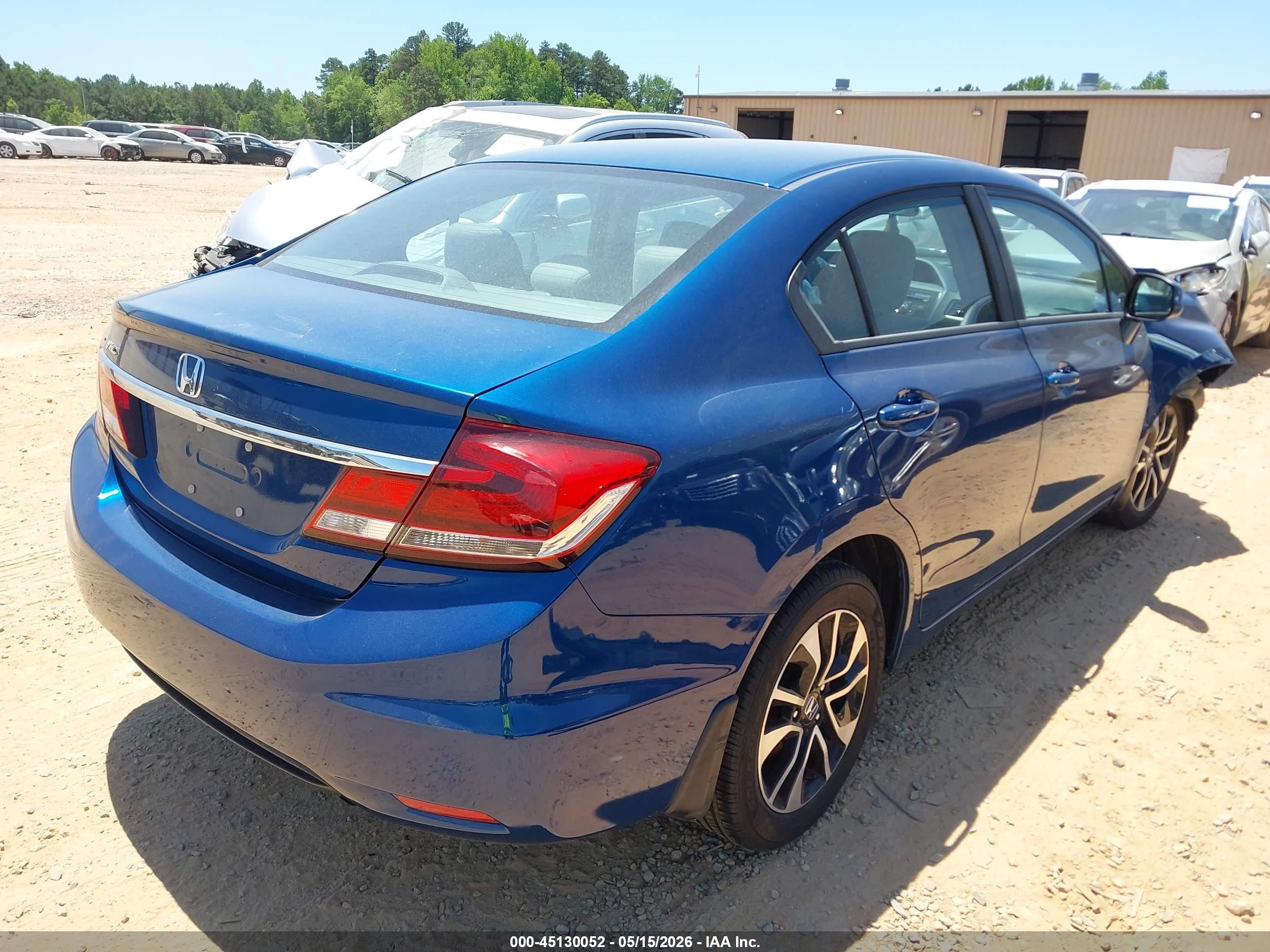 2013 Honda Civic Ex Blue vin: 2HGFB2F89DH544867