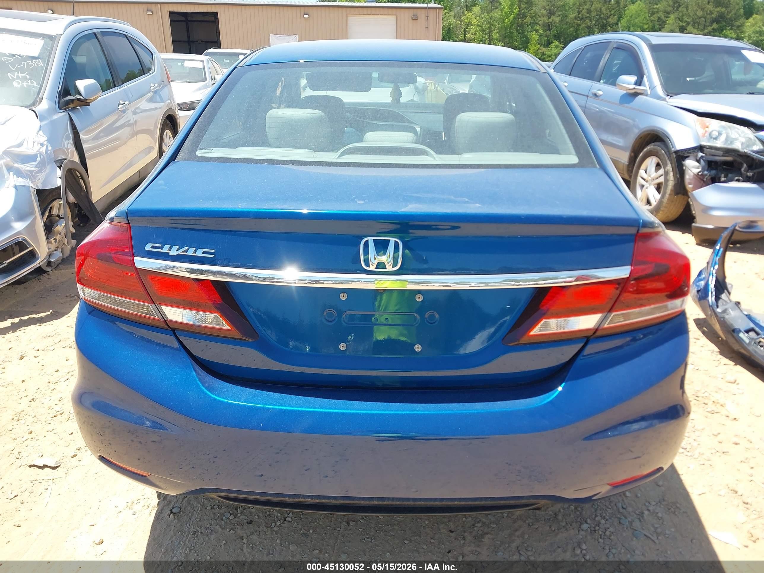 2013 Honda Civic Ex Blue vin: 2HGFB2F89DH544867
