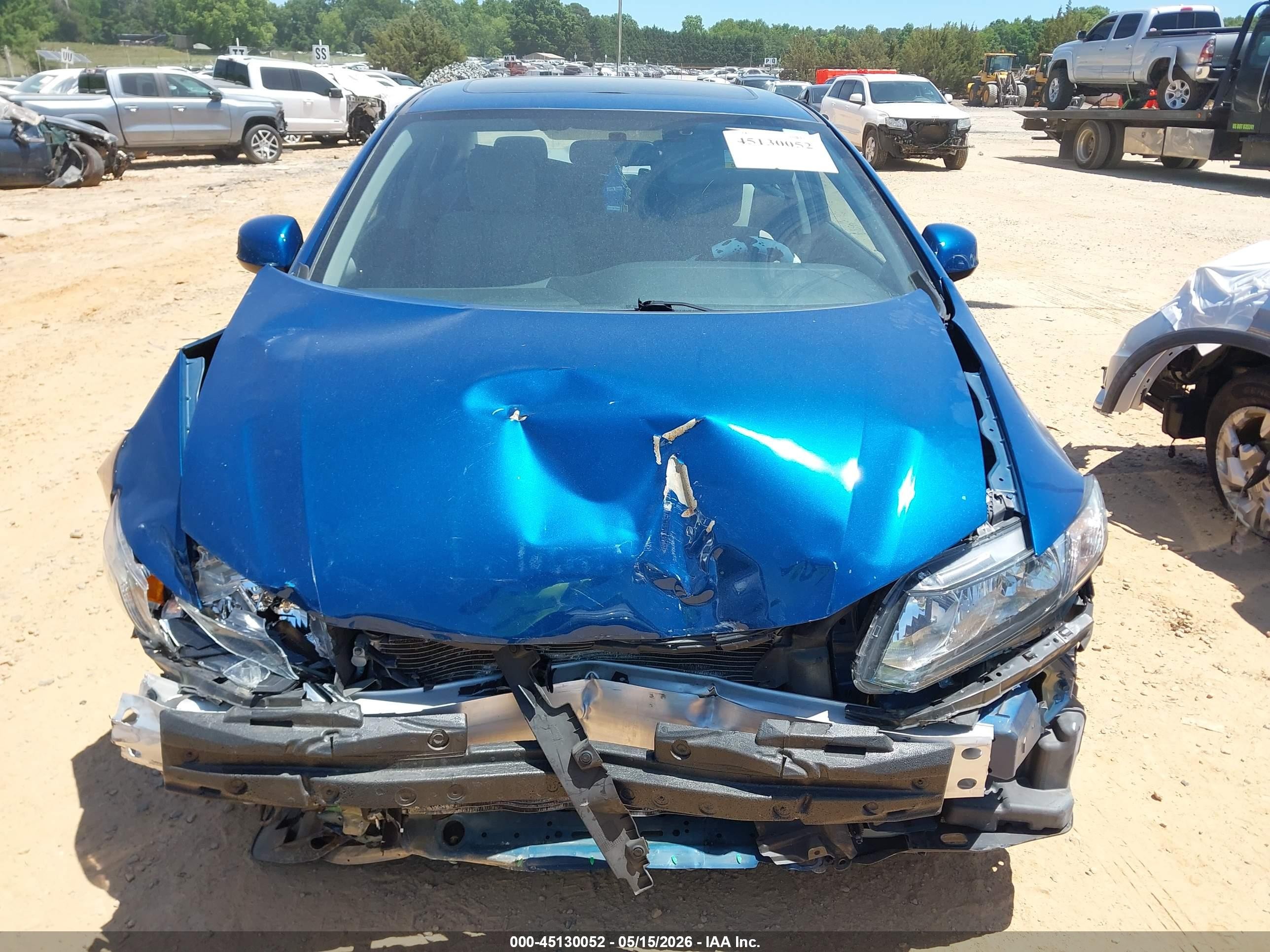 2013 Honda Civic Ex Blue vin: 2HGFB2F89DH544867