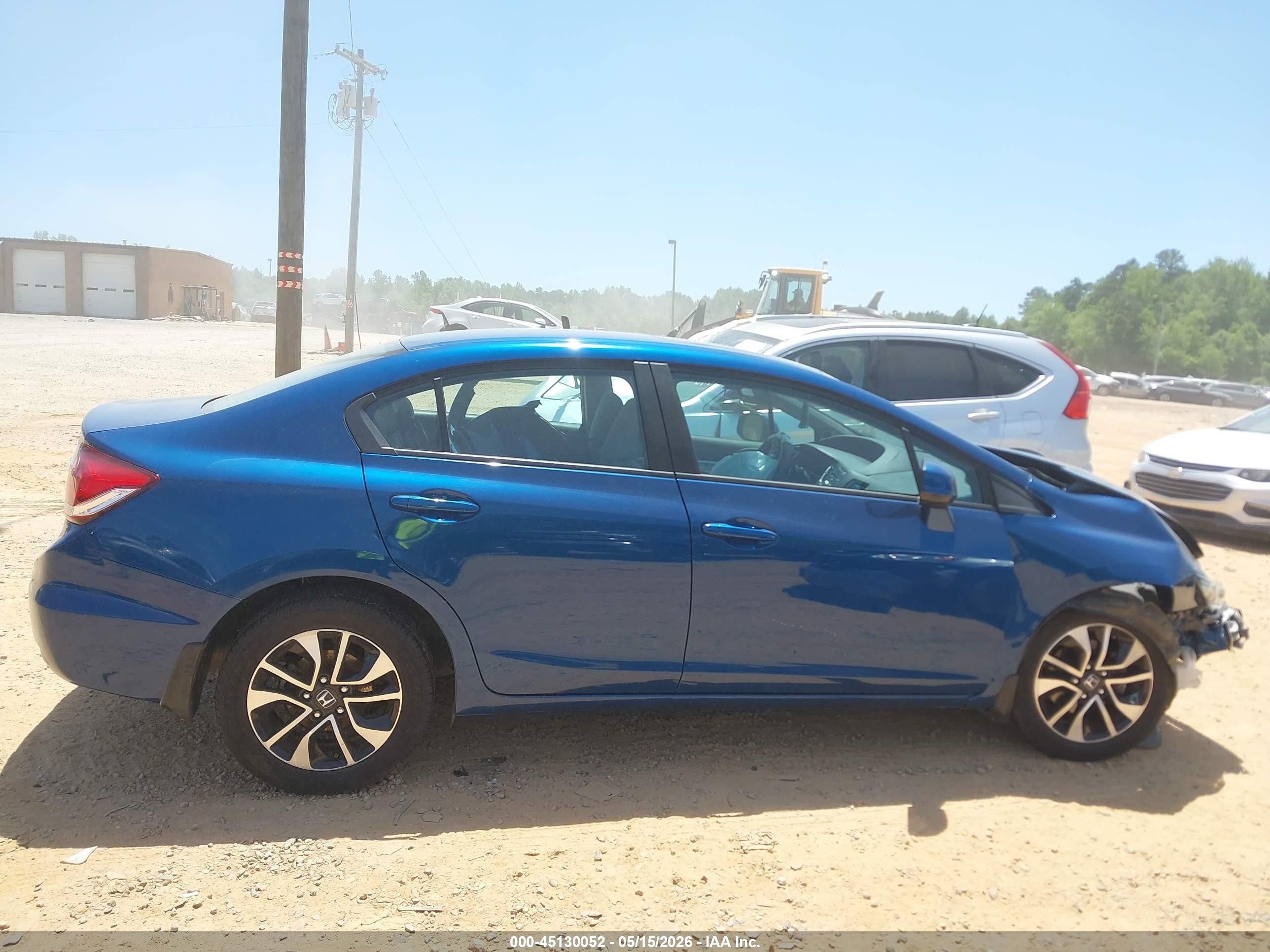 2013 Honda Civic Ex Blue vin: 2HGFB2F89DH544867