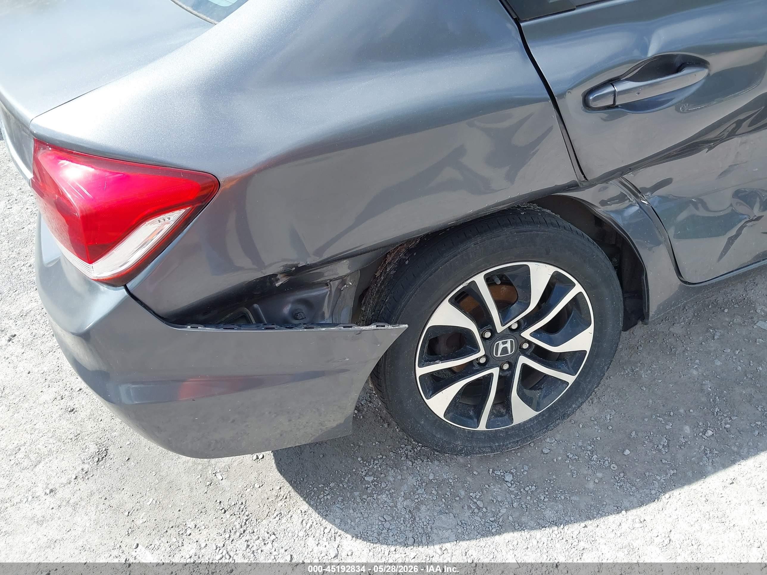 2014 Honda Civic Ex Серый vin: 2HGFB2F89EH503205