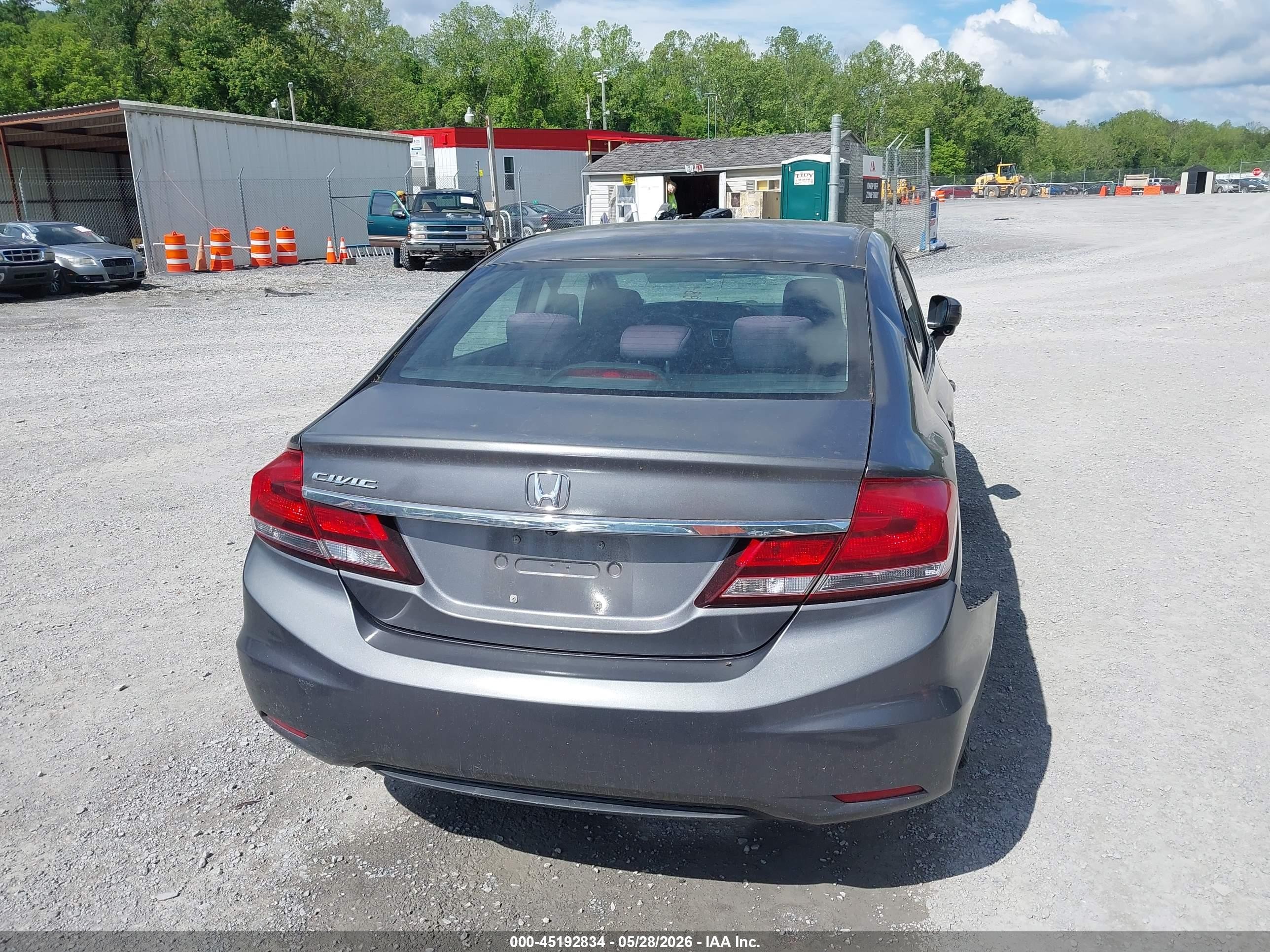 2014 Honda Civic Ex Серый vin: 2HGFB2F89EH503205