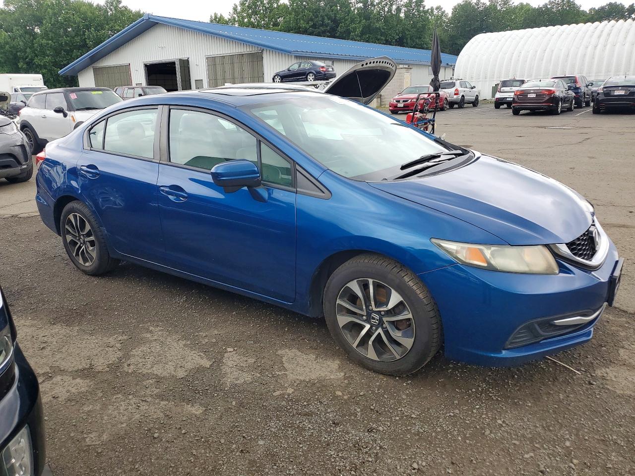 2014 Honda Civic Ex Blue vin: 2HGFB2F89EH512468