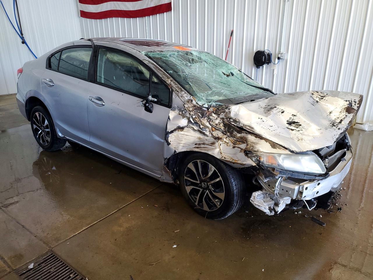 2014 Honda Civic Ex Silver vin: 2HGFB2F89EH537340
