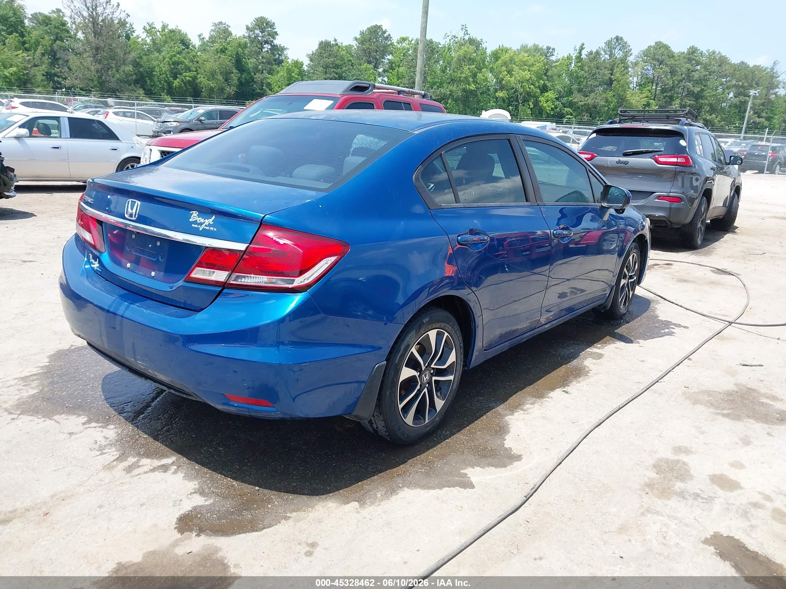 2014 Honda Civic Ex Blue vin: 2HGFB2F89EH539167