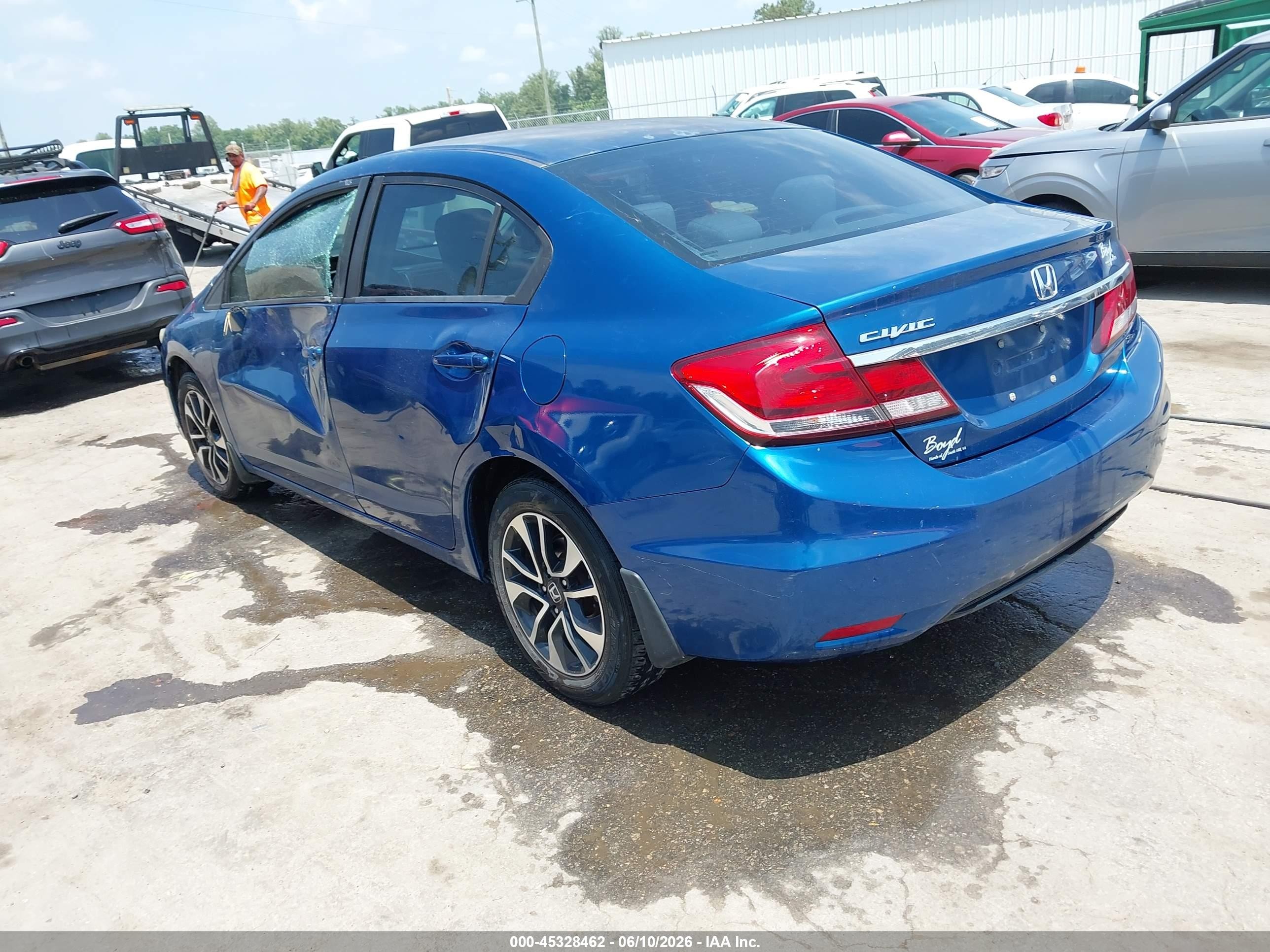 2014 Honda Civic Ex Blue vin: 2HGFB2F89EH539167