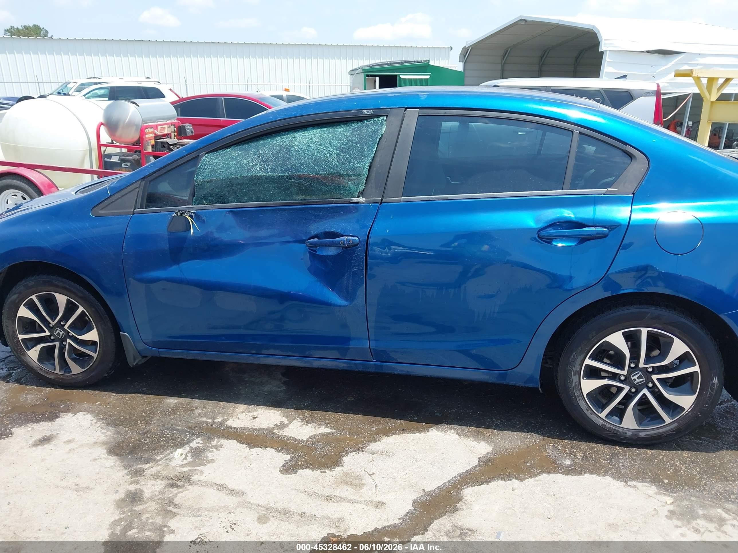 2014 Honda Civic Ex Blue vin: 2HGFB2F89EH539167