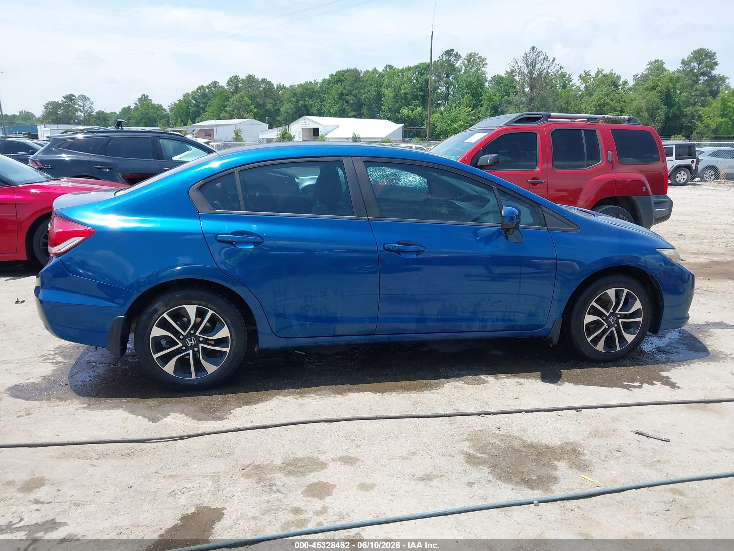 2014 Honda Civic Ex Blue vin: 2HGFB2F89EH539167