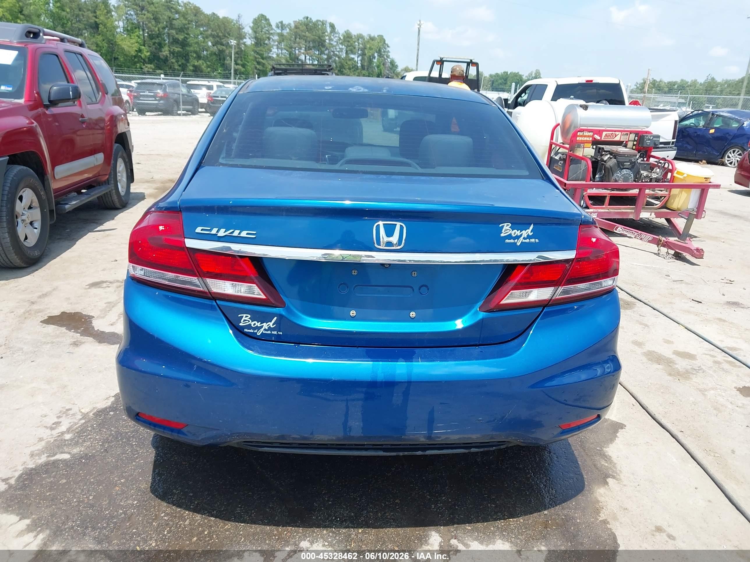 2014 Honda Civic Ex Blue vin: 2HGFB2F89EH539167