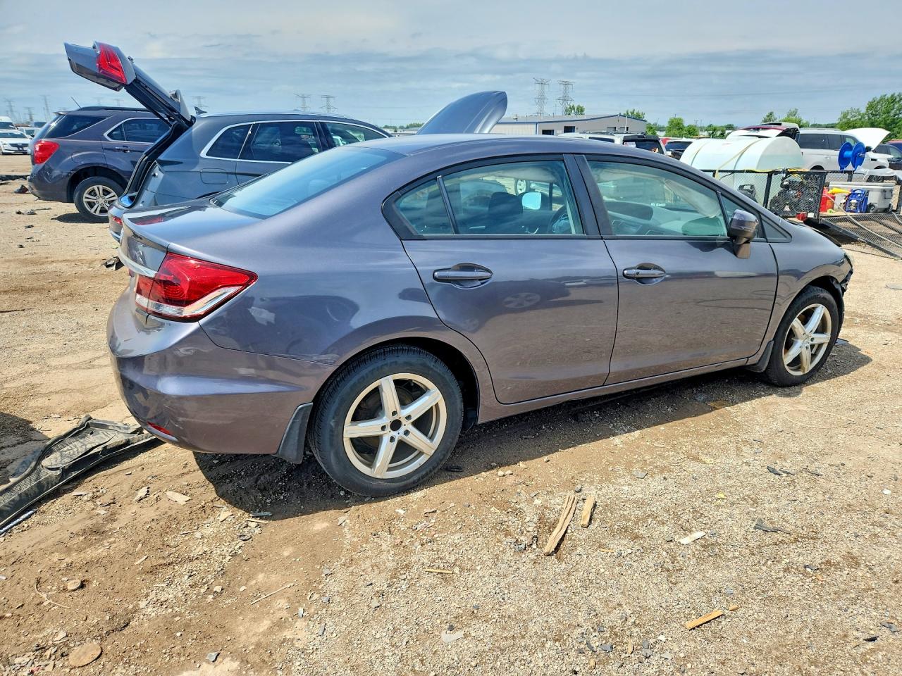 2014 Honda Civic Ex Gray vin: 2HGFB2F89EH555725