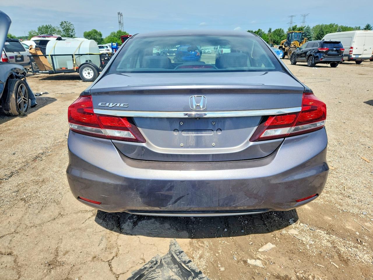 2014 Honda Civic Ex Gray vin: 2HGFB2F89EH555725