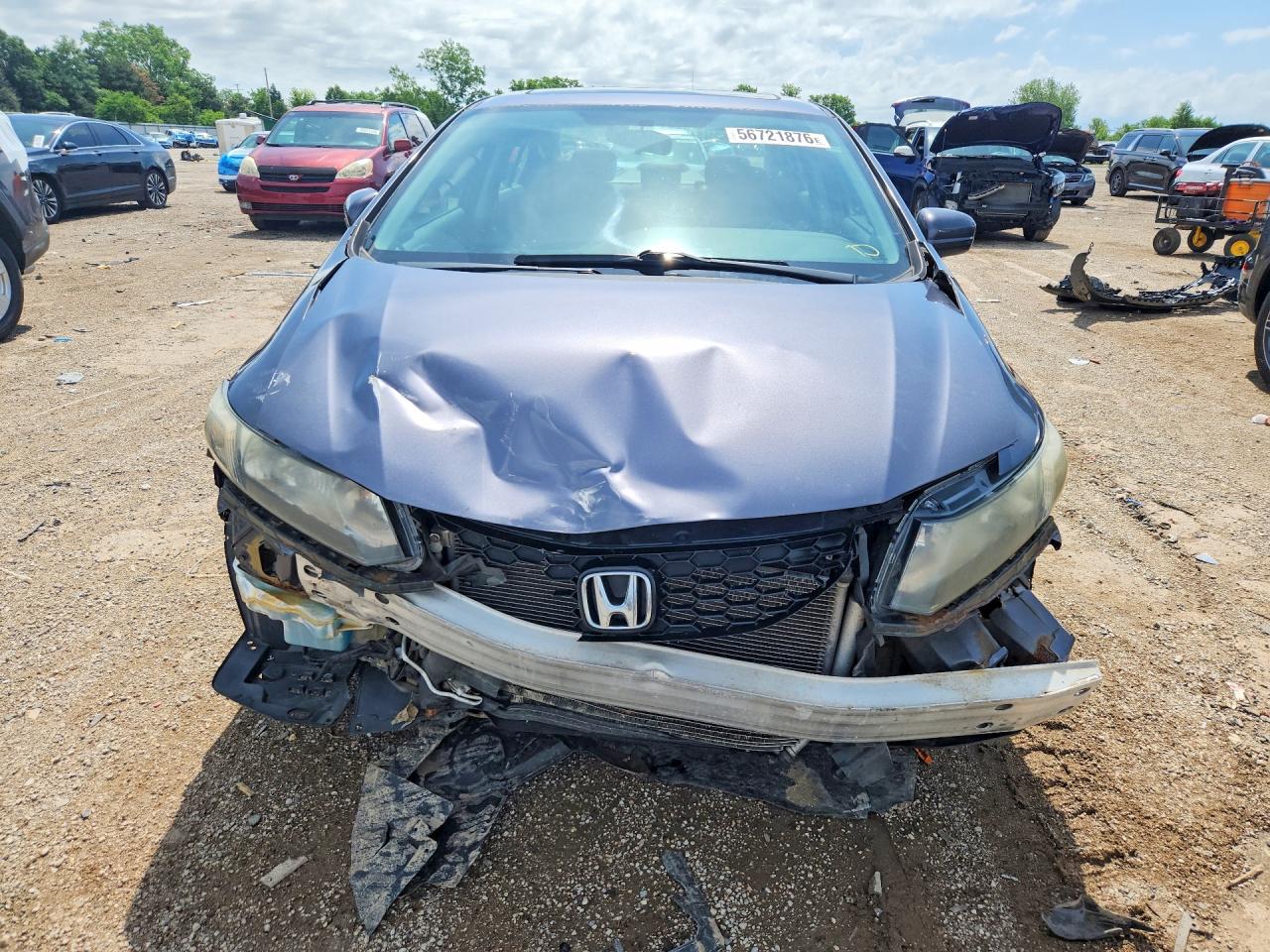 2014 Honda Civic Ex Gray vin: 2HGFB2F89EH555725