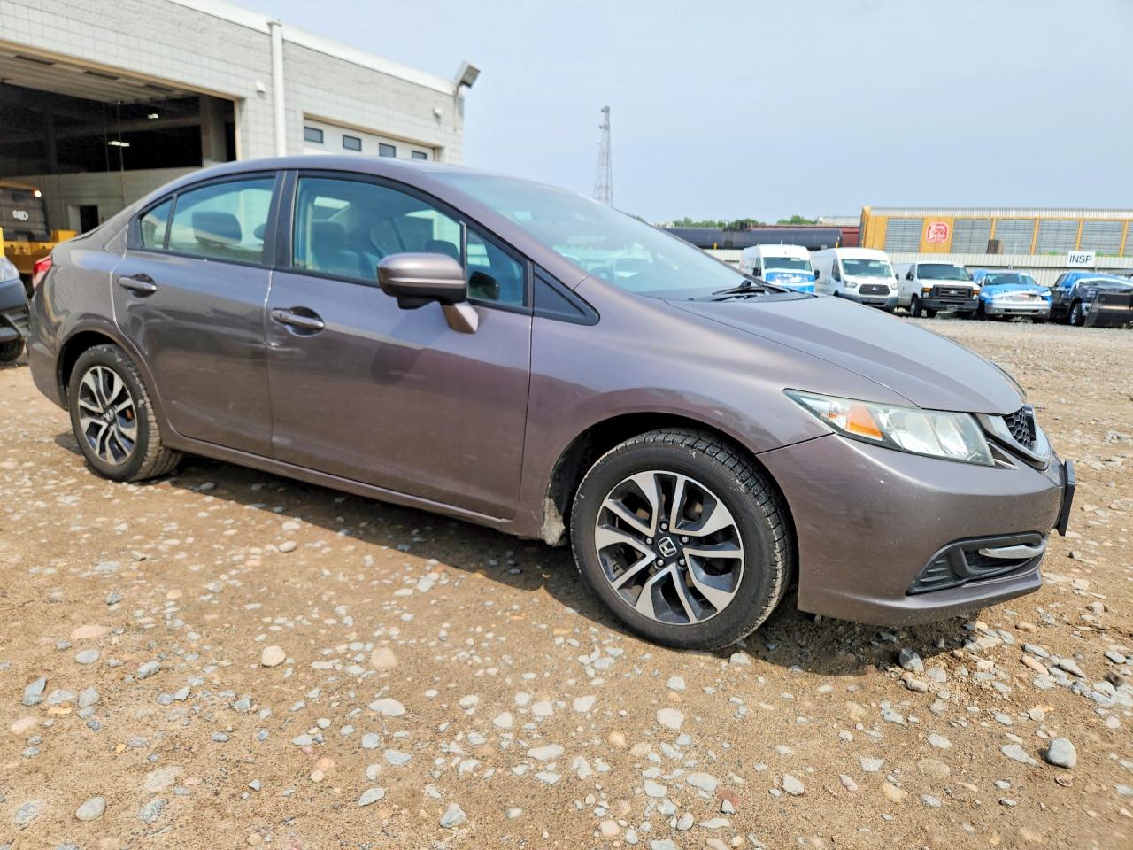 2014 Honda Civic Ex Серый vin: 2HGFB2F89EH558589
