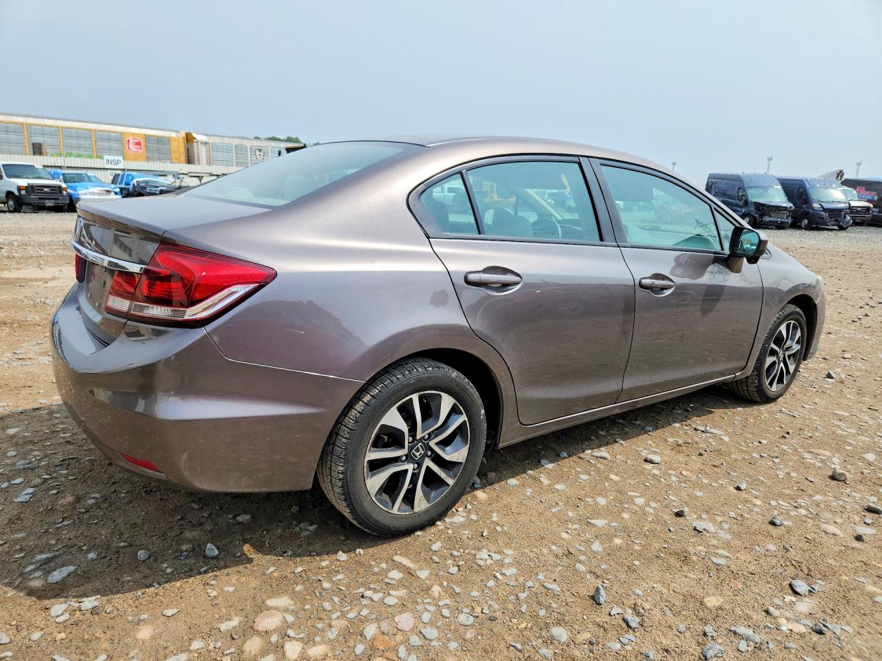 2014 Honda Civic Ex Серый vin: 2HGFB2F89EH558589