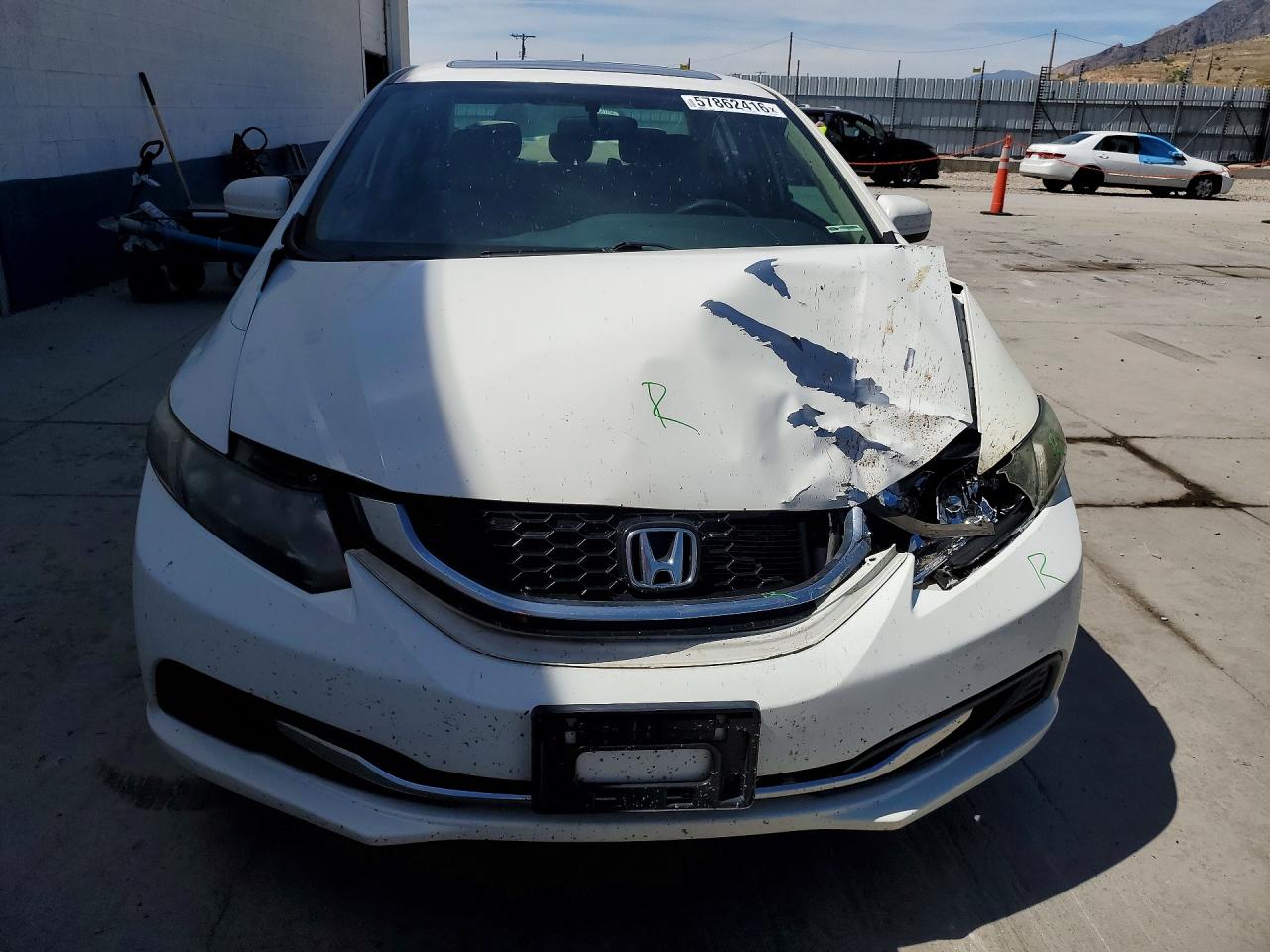 2015 Honda Civic Ex White vin: 2HGFB2F89FH504520