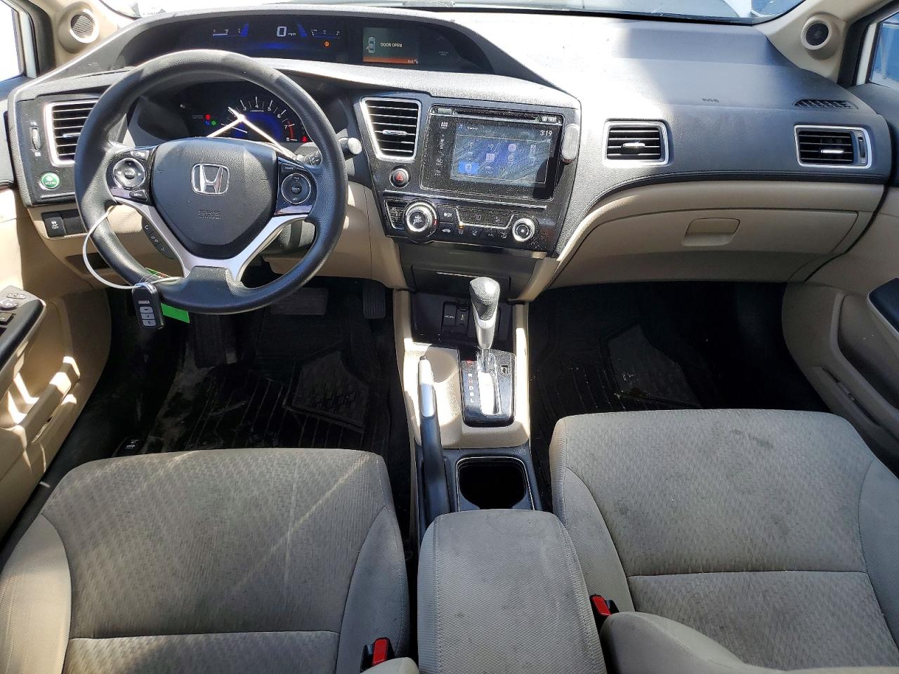 2015 Honda Civic Ex White vin: 2HGFB2F89FH504520