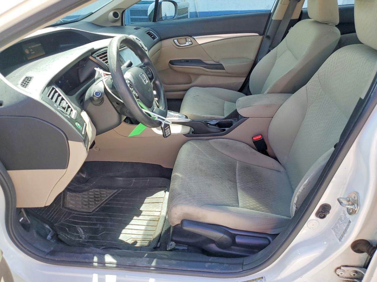 2015 Honda Civic Ex White vin: 2HGFB2F89FH504520