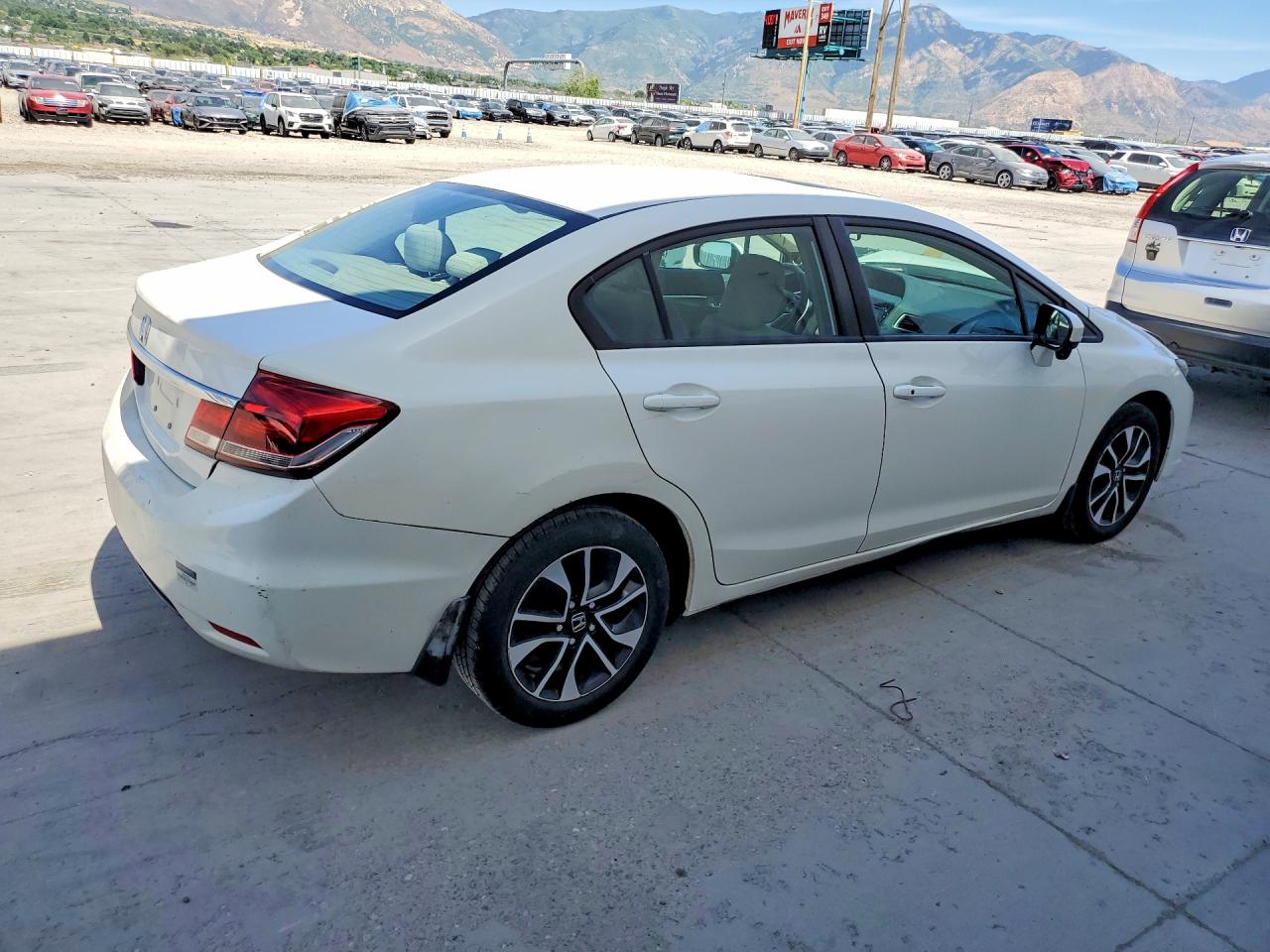 2015 Honda Civic Ex White vin: 2HGFB2F89FH504520