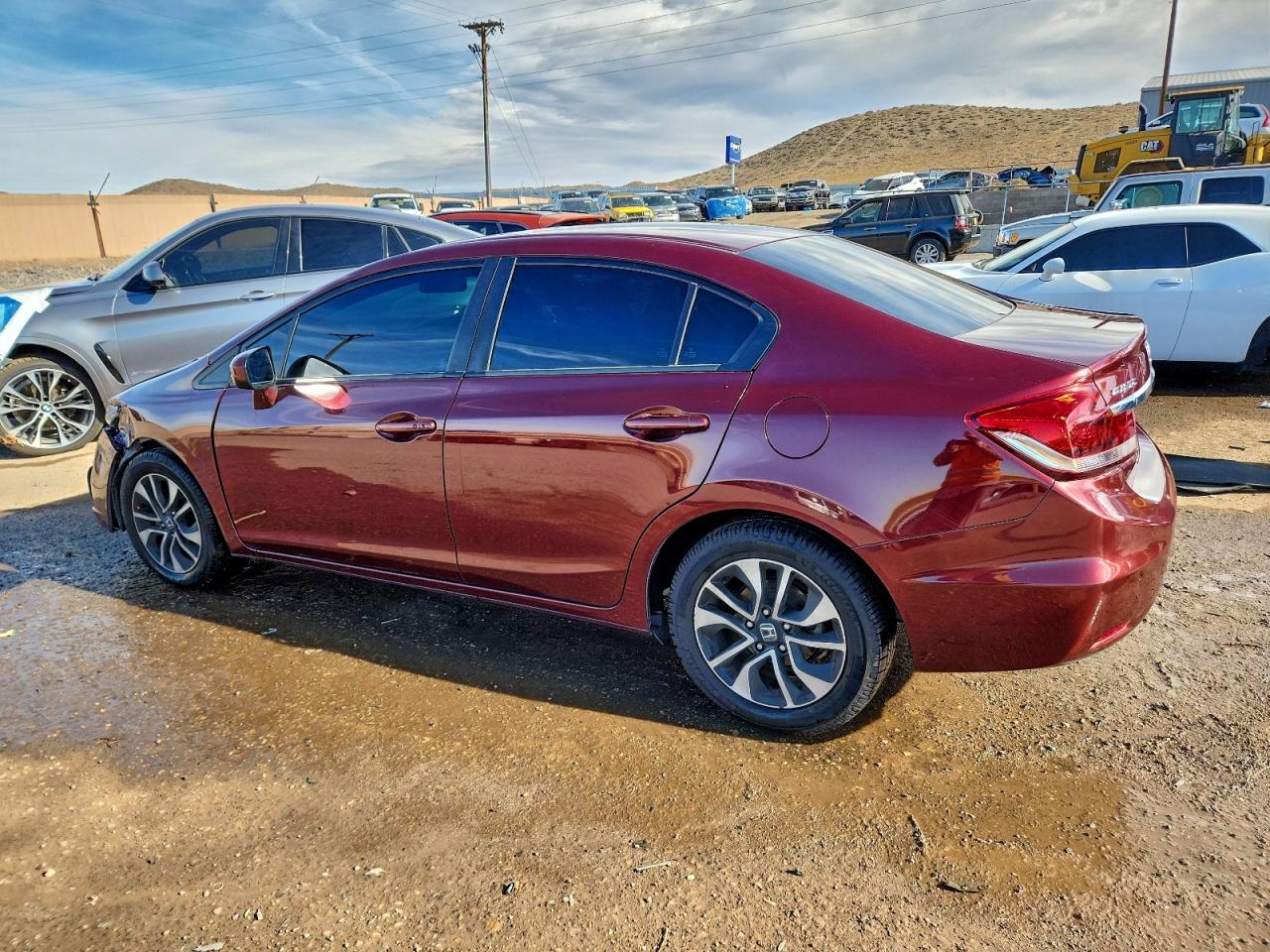 2015 Honda Civic Ex Бордовый vin: 2HGFB2F89FH559162
