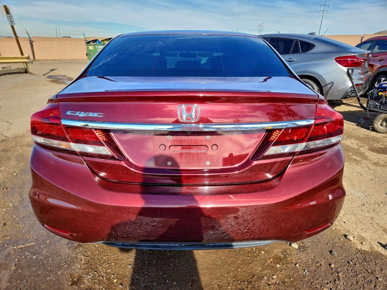 2015 Honda Civic Ex Бордовый vin: 2HGFB2F89FH559162