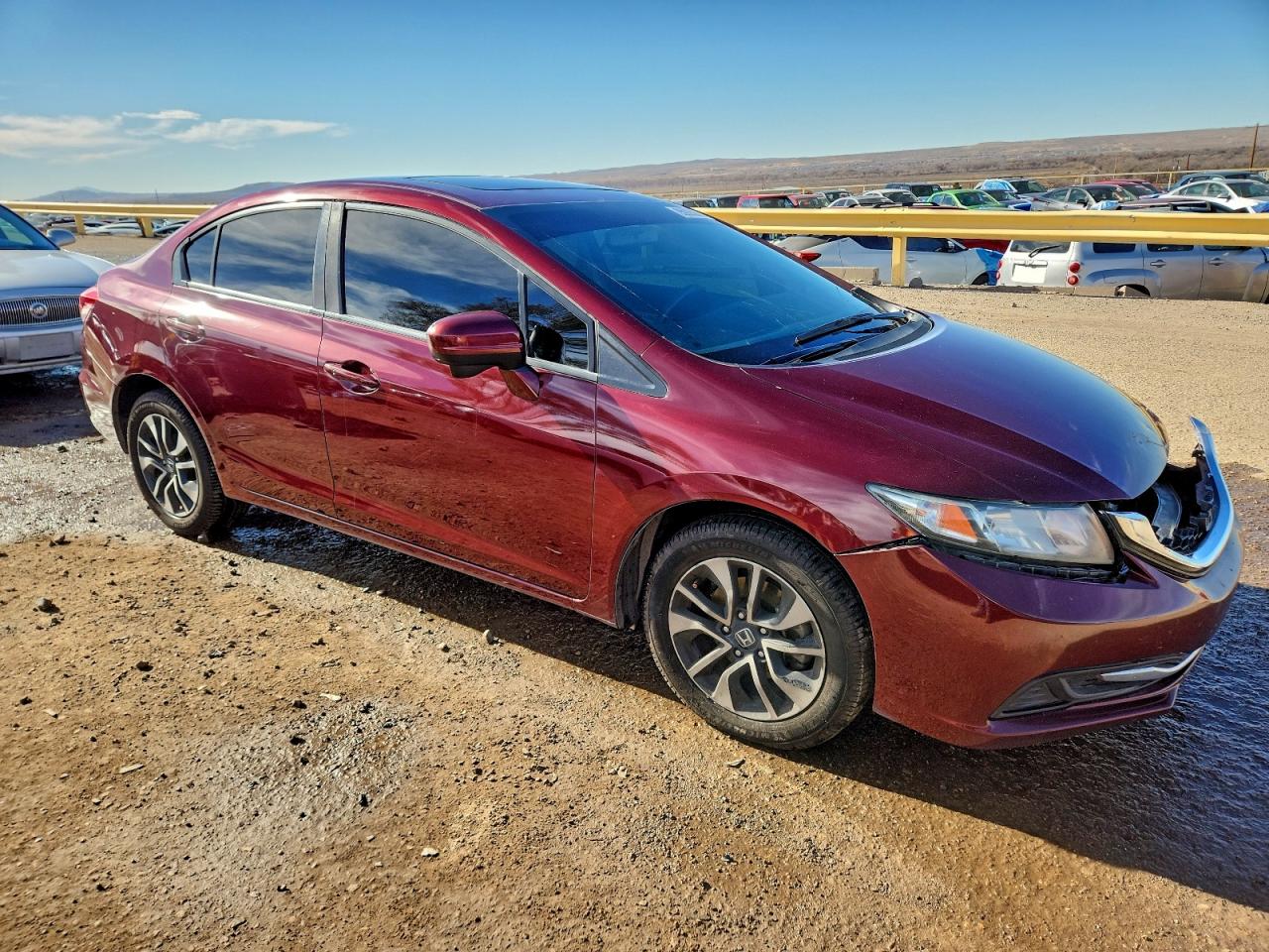 2015 Honda Civic Ex Бордовый vin: 2HGFB2F89FH559162