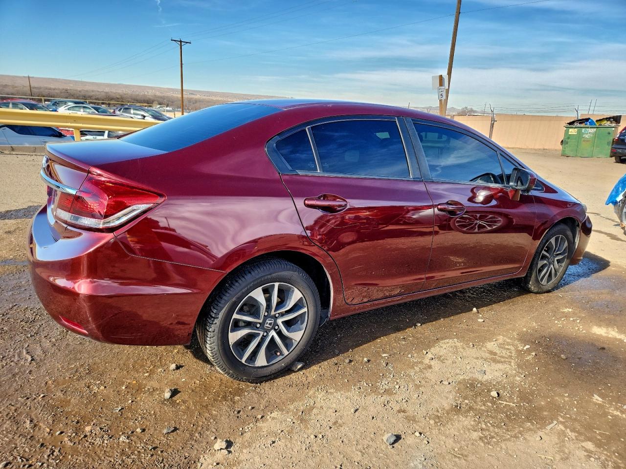 2015 Honda Civic Ex Бордовый vin: 2HGFB2F89FH559162