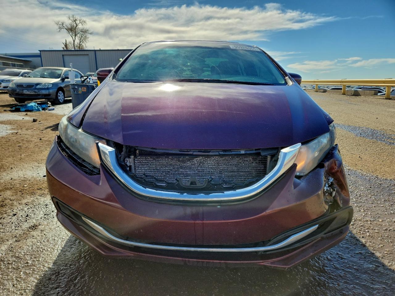 2015 Honda Civic Ex Бордовый vin: 2HGFB2F89FH559162