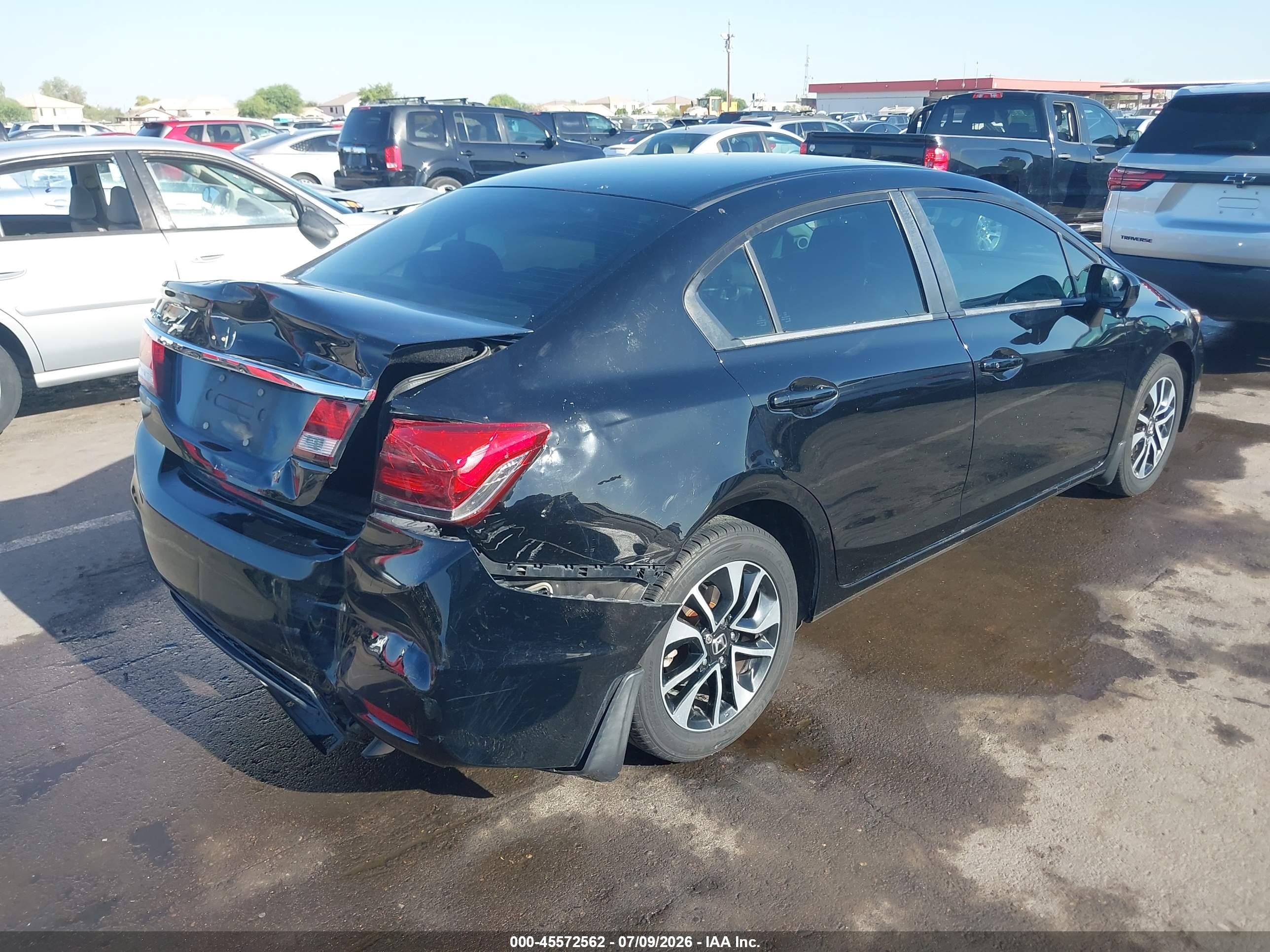 2015 Honda Civic Ex Black vin: 2HGFB2F89FH562532