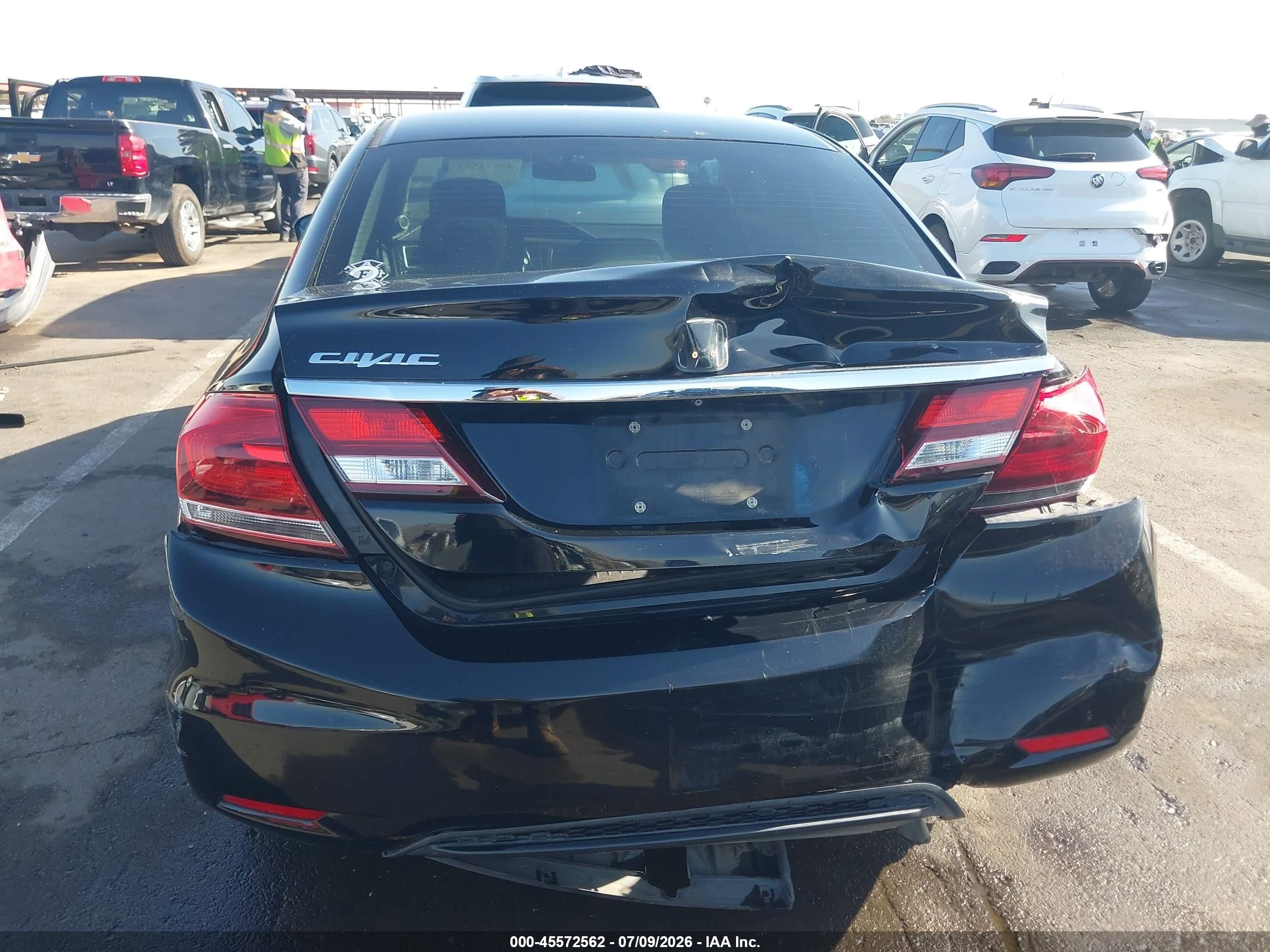 2015 Honda Civic Ex Black vin: 2HGFB2F89FH562532