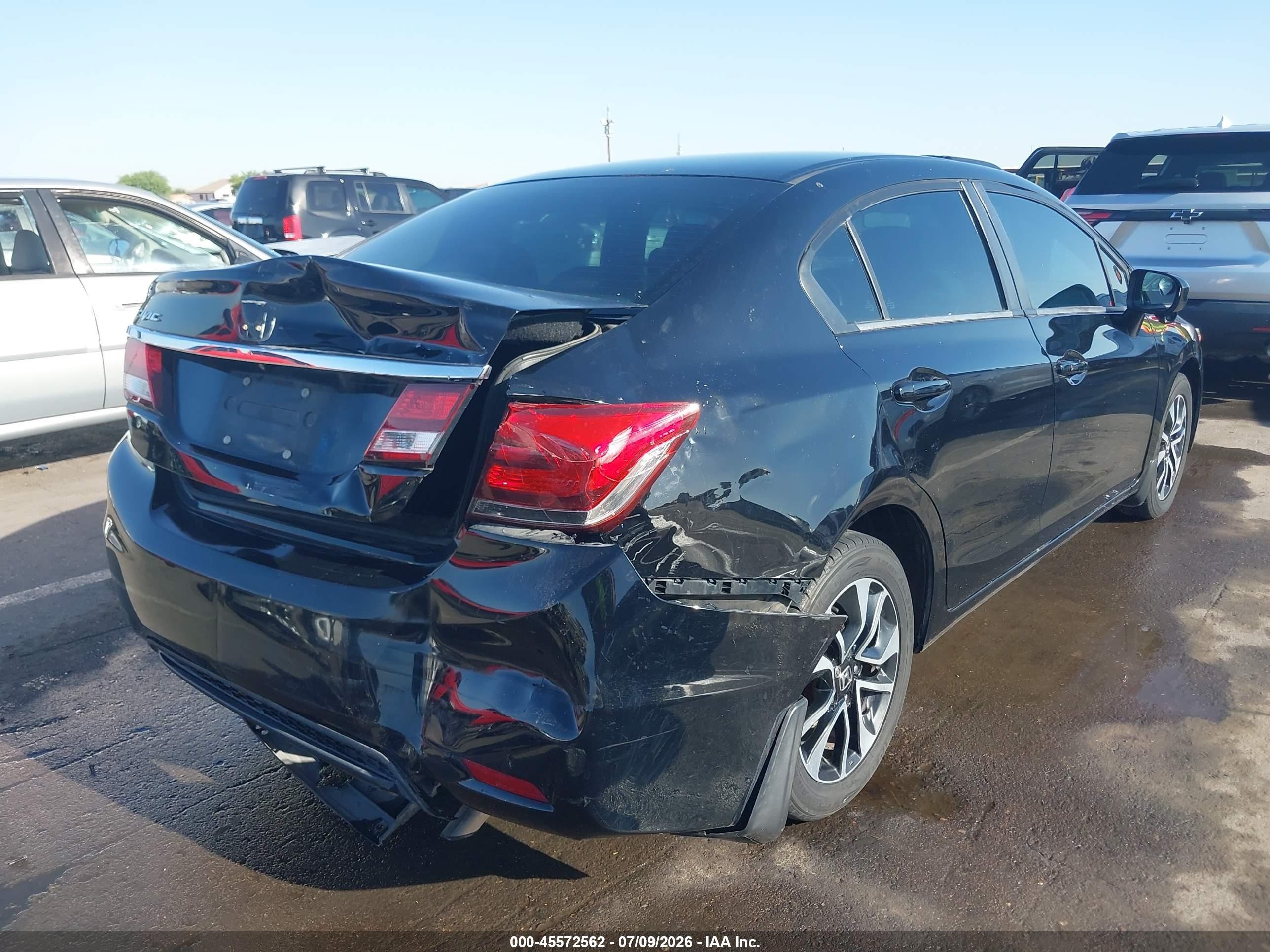 2015 Honda Civic Ex Black vin: 2HGFB2F89FH562532
