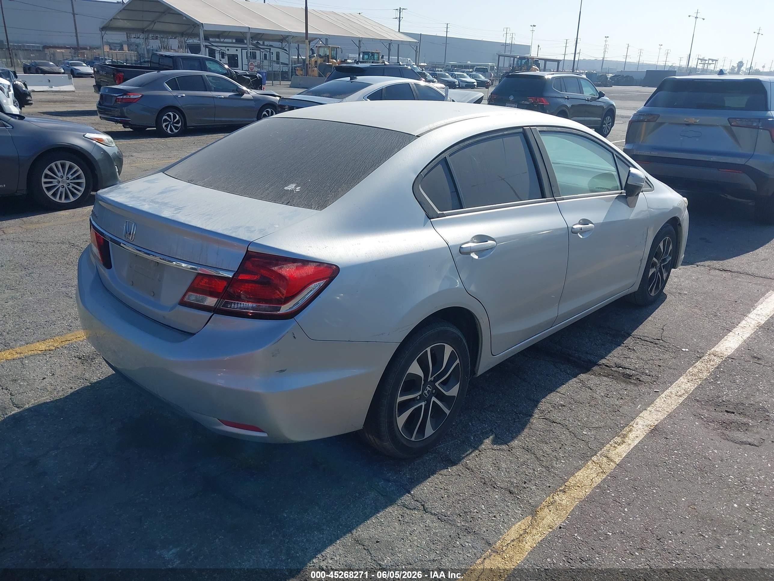 2015 Honda Civic Ex Silver vin: 2HGFB2F89FH563891