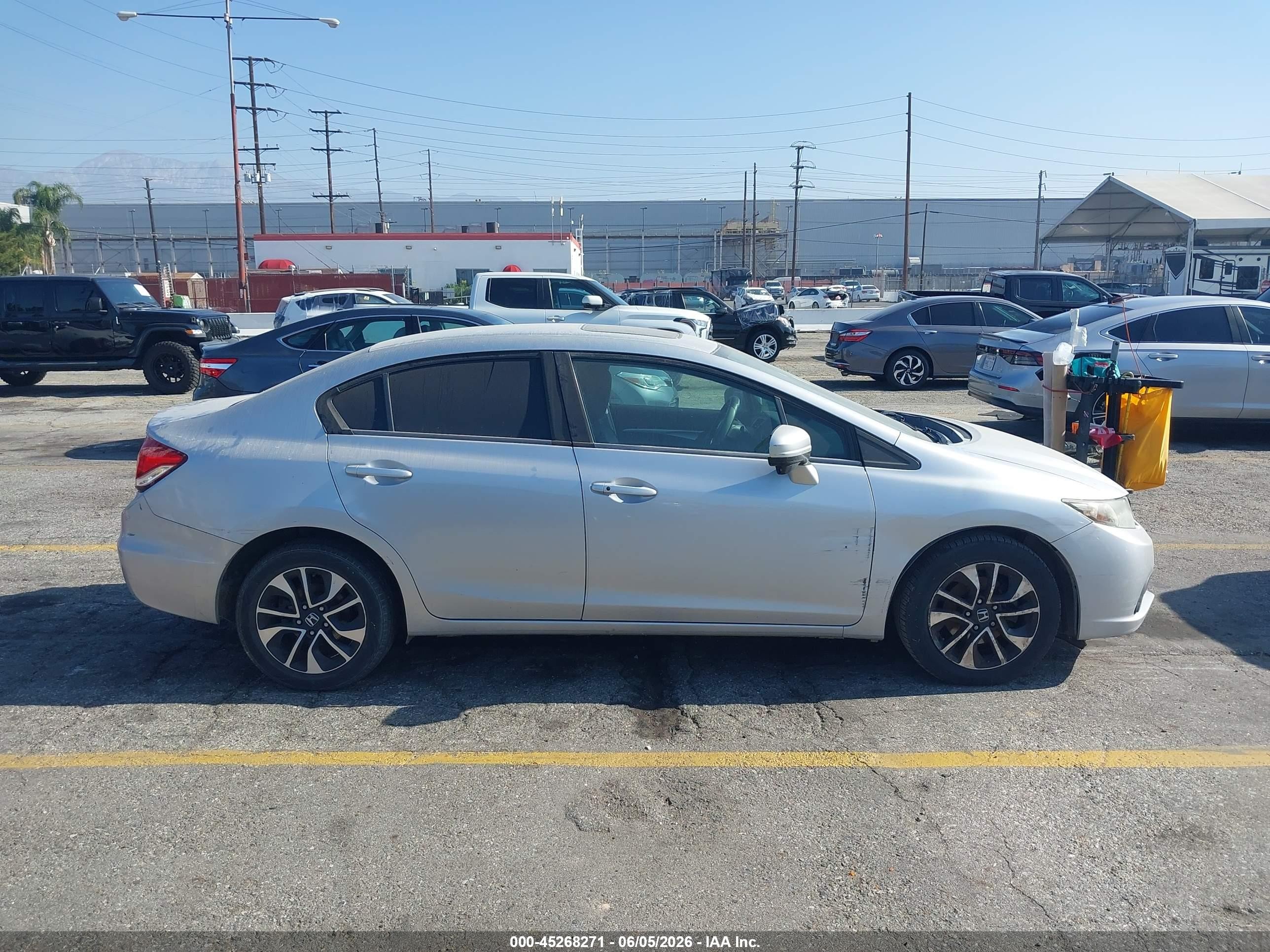 2015 Honda Civic Ex Silver vin: 2HGFB2F89FH563891