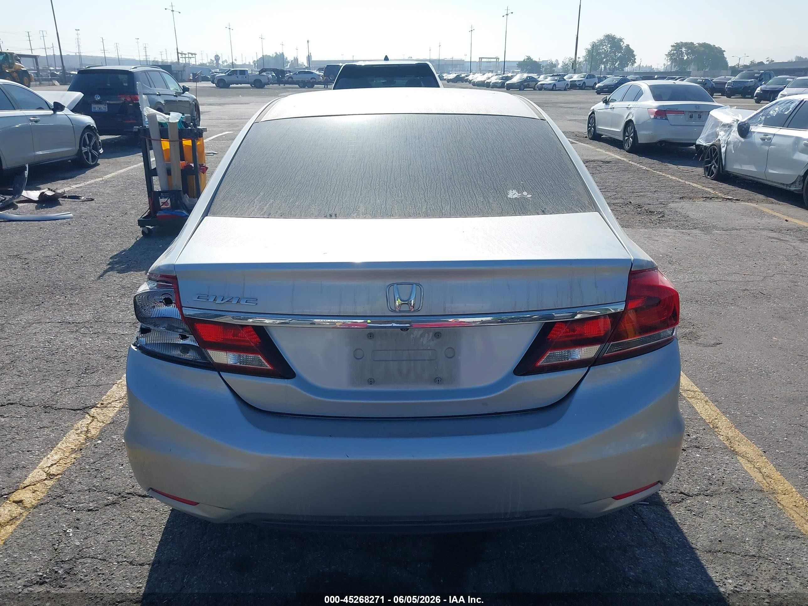 2015 Honda Civic Ex Silver vin: 2HGFB2F89FH563891