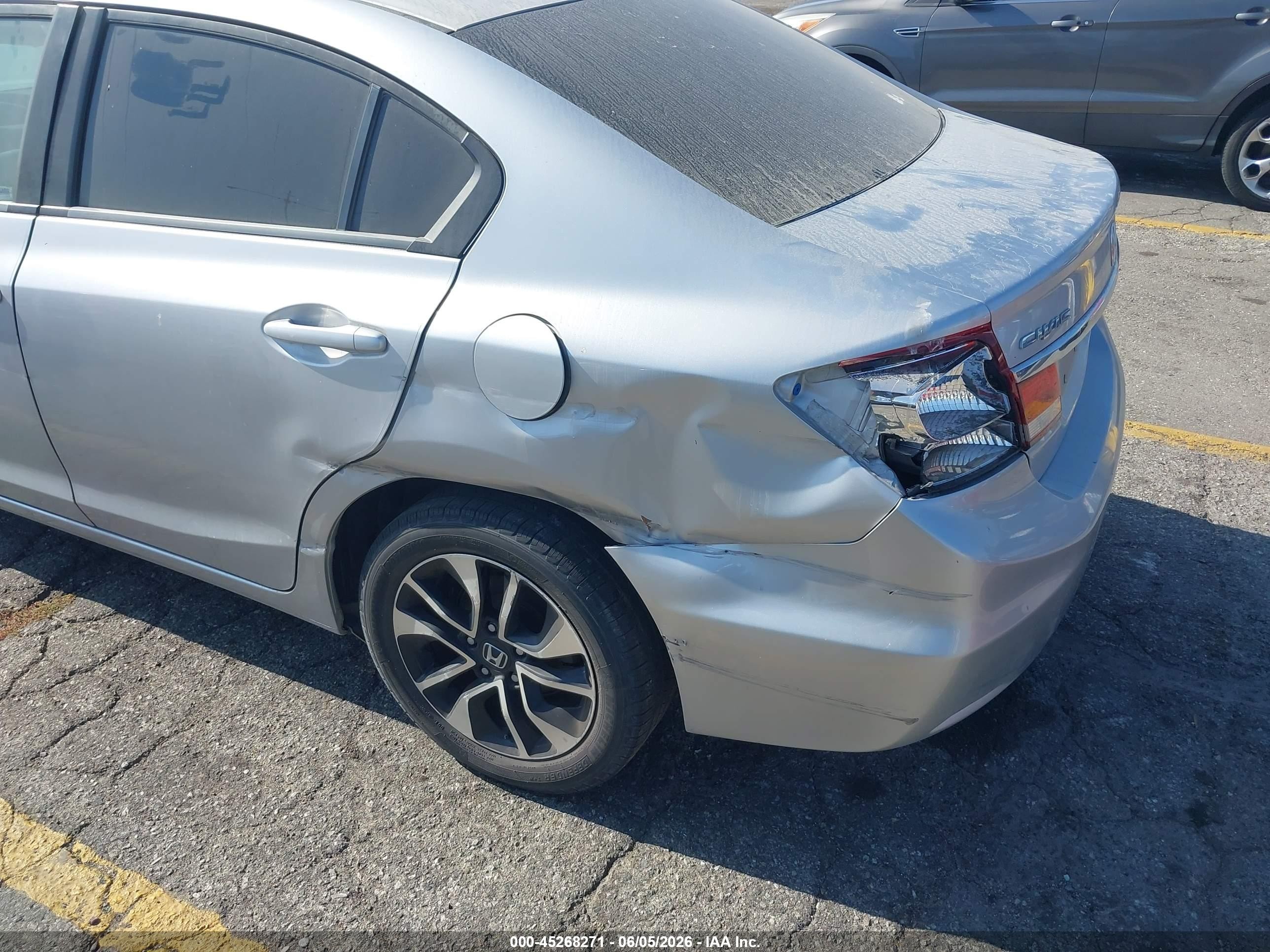 2015 Honda Civic Ex Silver vin: 2HGFB2F89FH563891