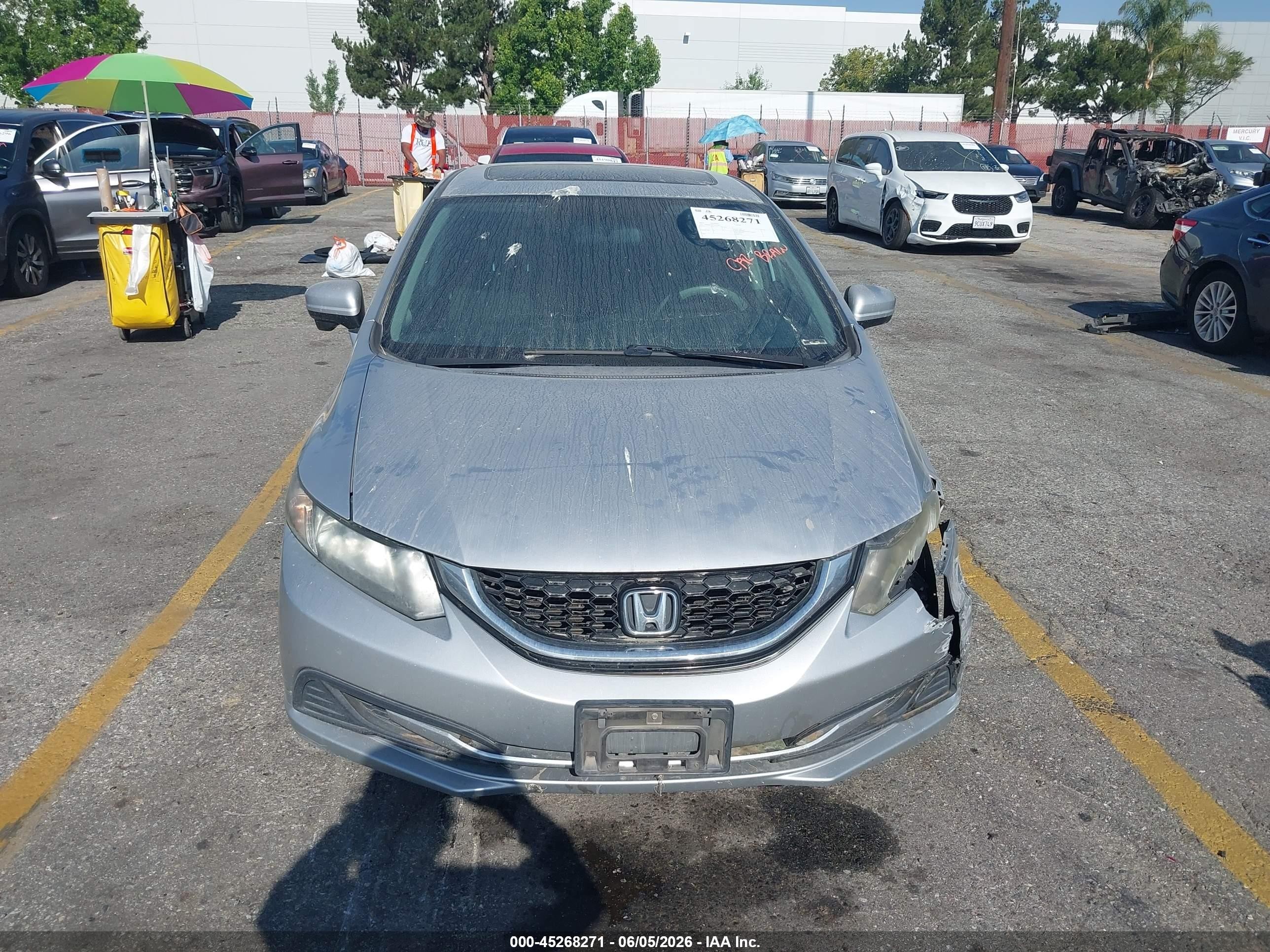 2015 Honda Civic Ex Silver vin: 2HGFB2F89FH563891