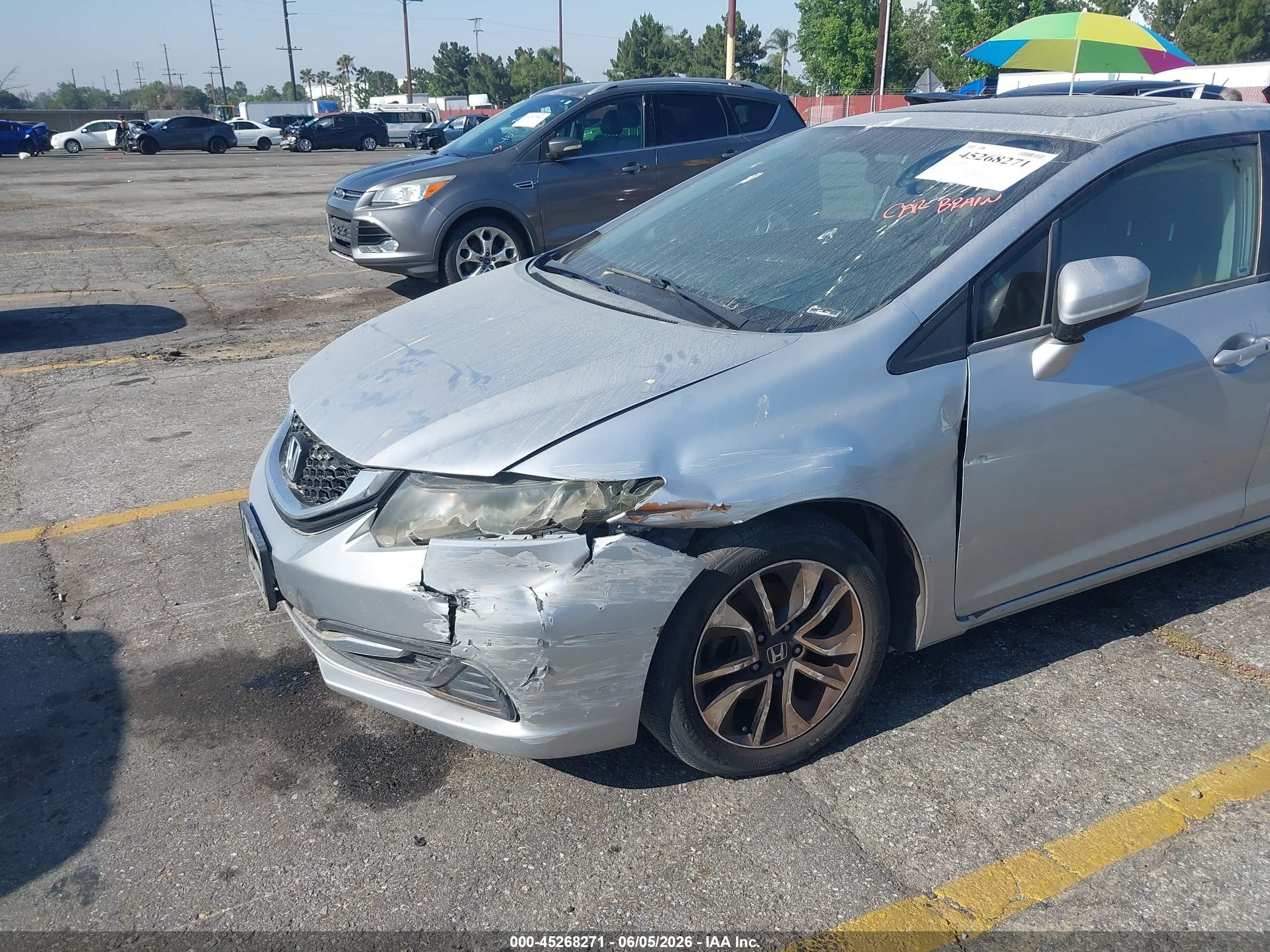 2015 Honda Civic Ex Silver vin: 2HGFB2F89FH563891