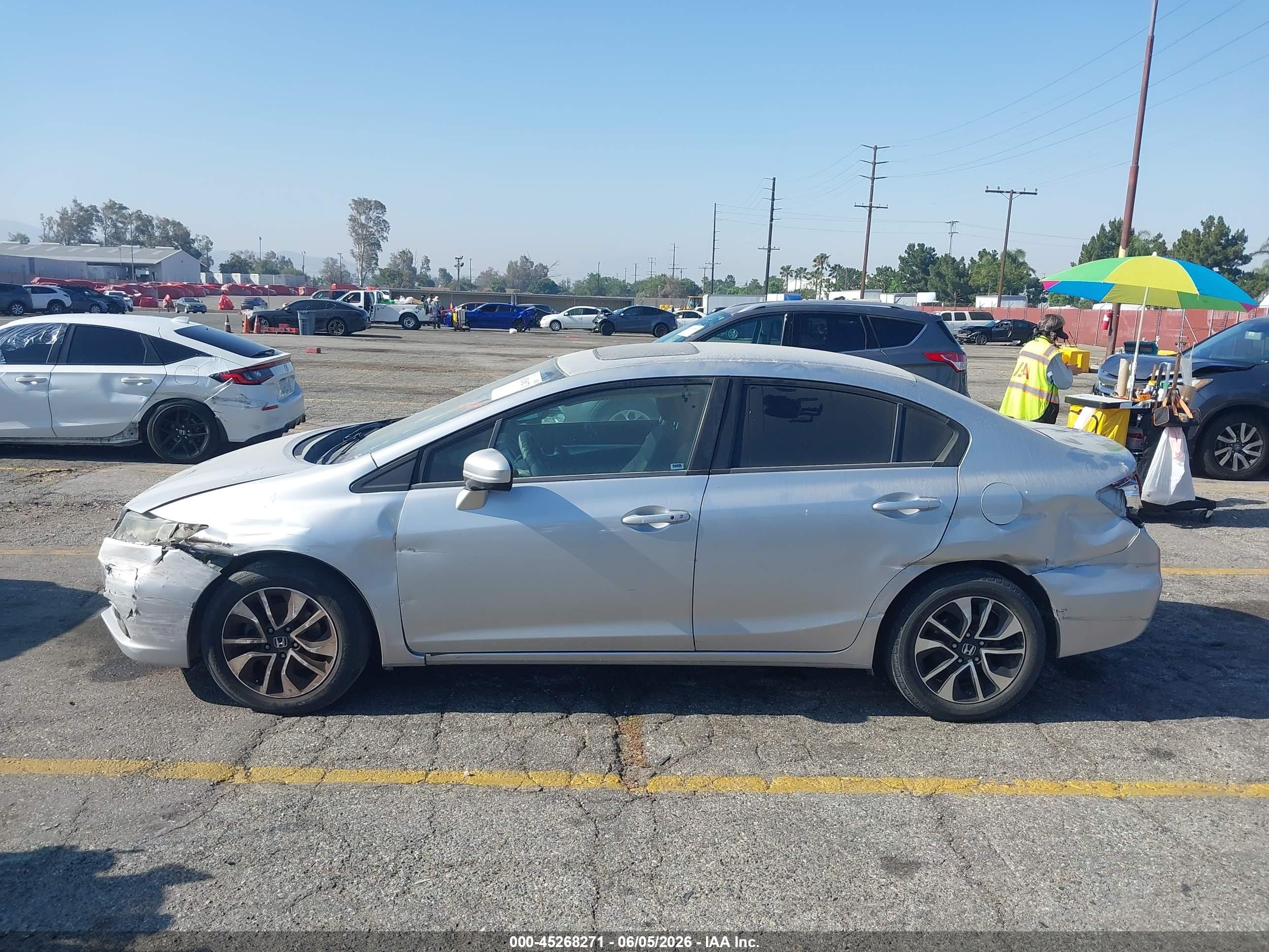 2015 Honda Civic Ex Silver vin: 2HGFB2F89FH563891