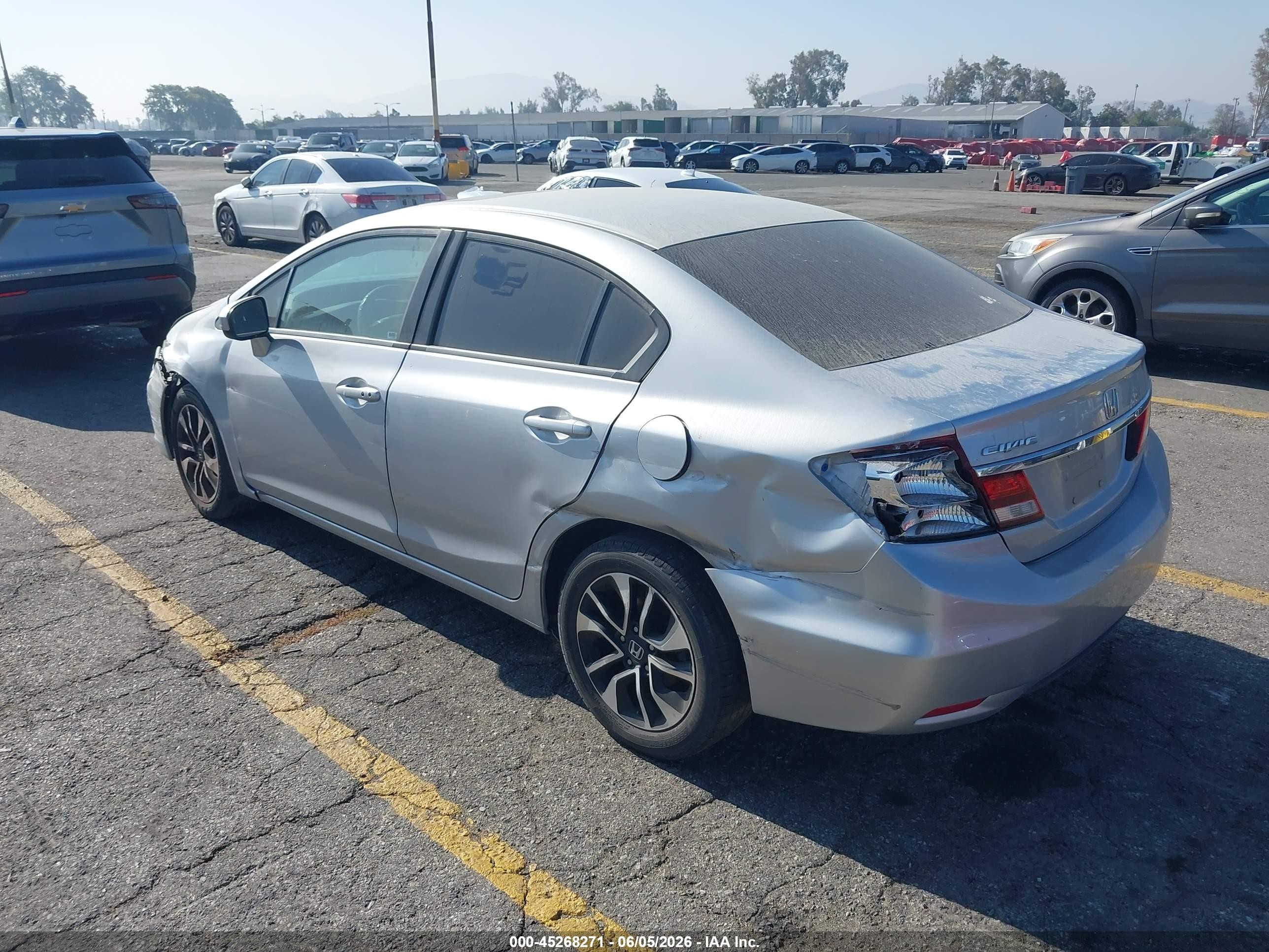 2015 Honda Civic Ex Silver vin: 2HGFB2F89FH563891