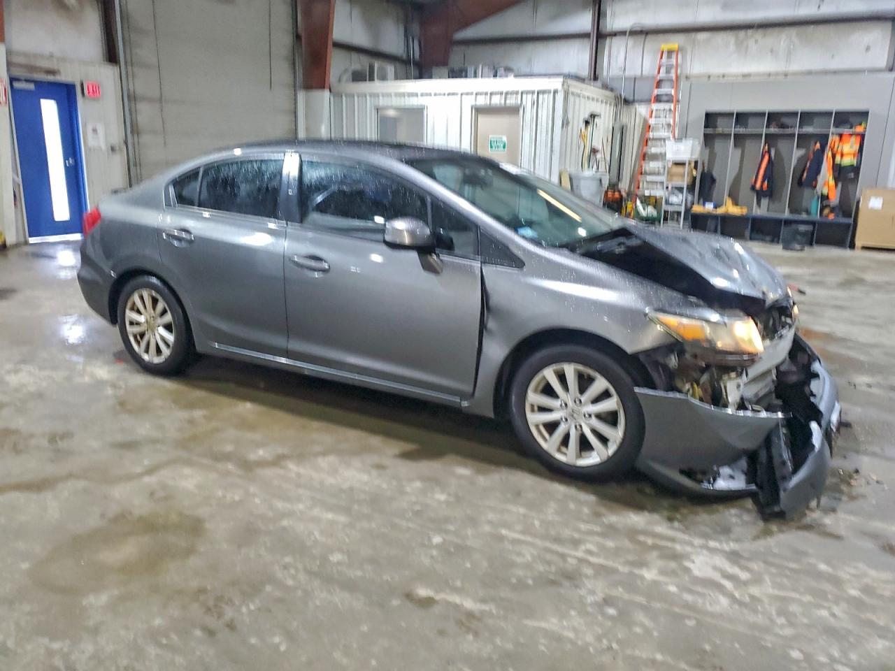 2012 Honda Civic Ex Gray vin: 2HGFB2F8XCH306654