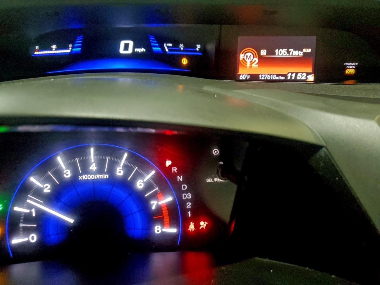2012 Honda Civic Ex Gray vin: 2HGFB2F8XCH306654